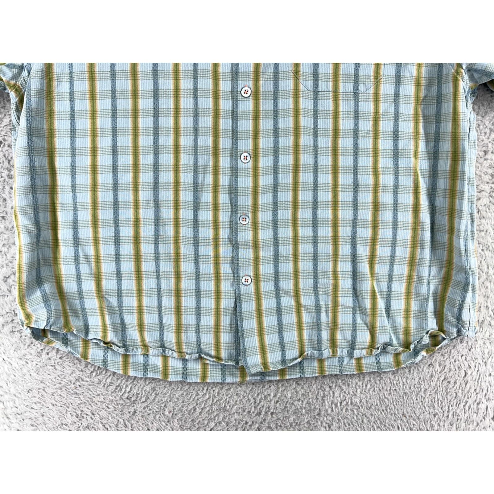 Tommy Bahama Tommy Bahama Shirt Mens Extra Large Blue Green Stripe Hawaiian Lyocell Beach Size US XL / EU 56 / 4 - 5 Thumbnail