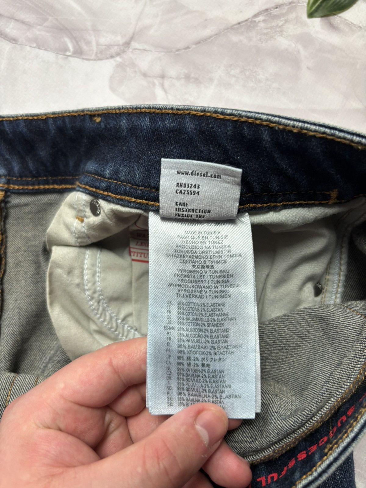 Diesel DIESEL 1979 Sleenker Jeans Skinny Faded Blue Mens 34 x 32 Size US 34 / EU 50 - 18 Thumbnail