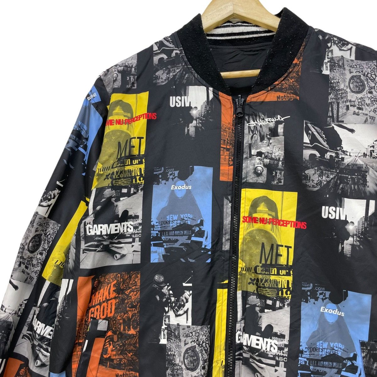 Japanese Brand Japanese Brand Full Print Light Bomber Jacket Size US M / EU 48-50 / 2 - 3 Thumbnail