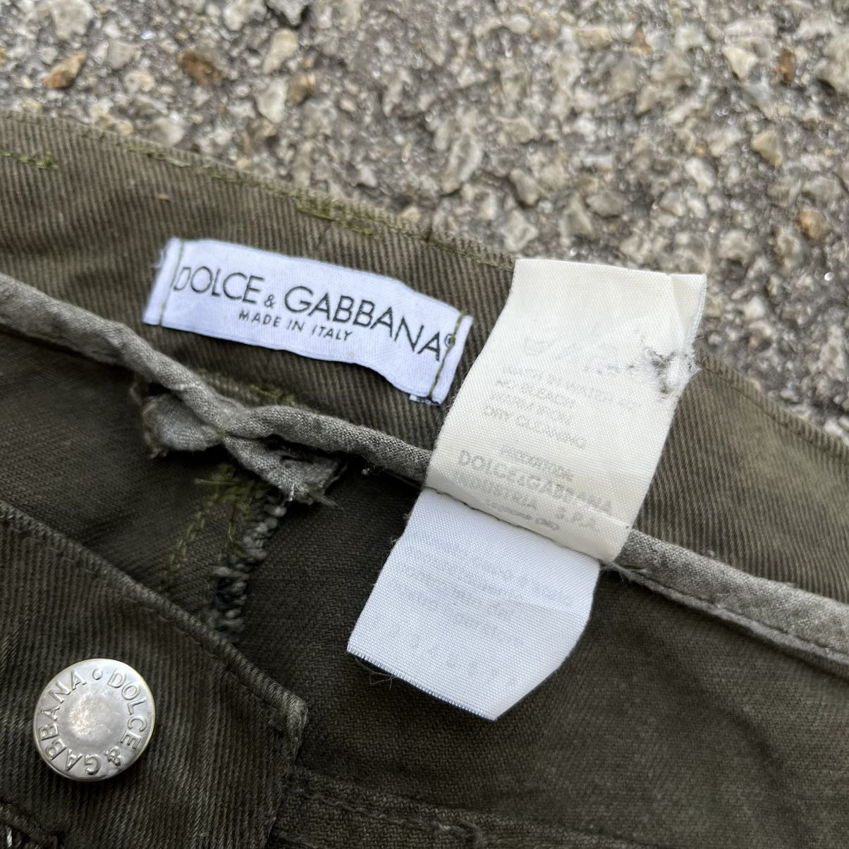 Dolce & Gabbana Vintage Dolce & Gabbana Made In Italy Green Jeans Size US 29 - 10 Thumbnail