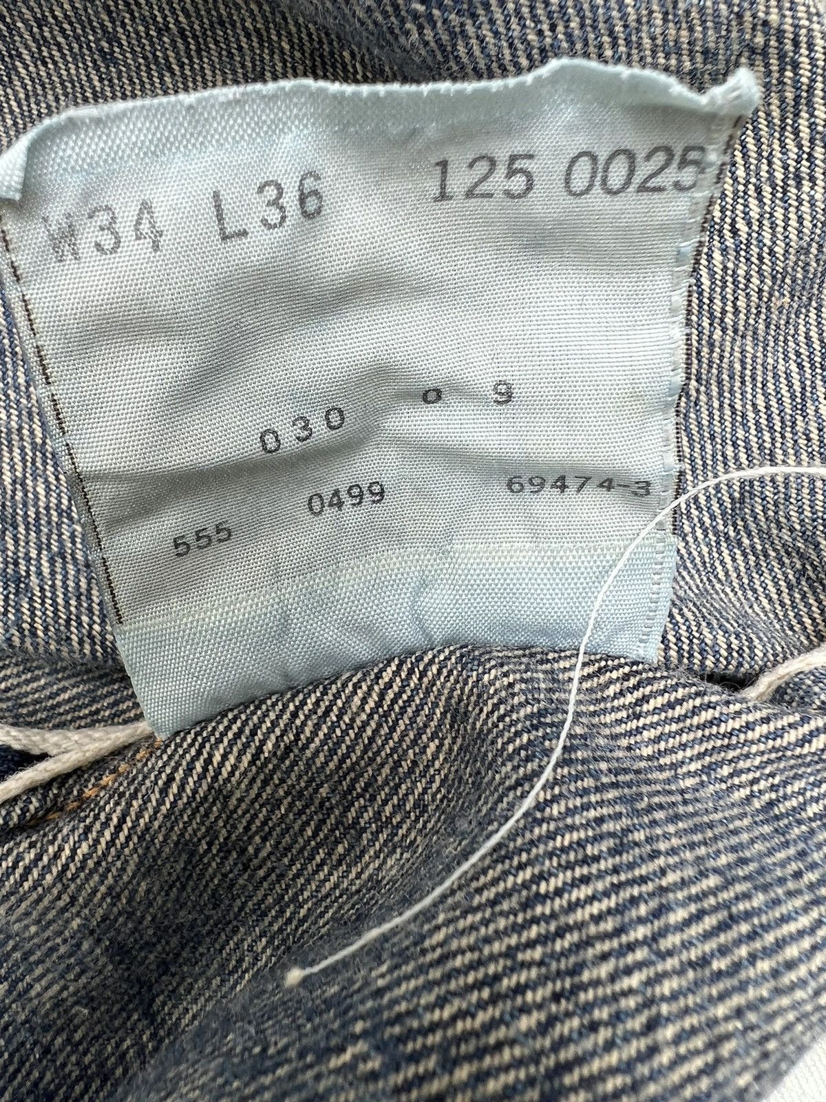 Levi's 90s Levi's LVC #555 Distressed Patchwork Selvedge Denim Size US 32 / EU 48 - 25 Thumbnail