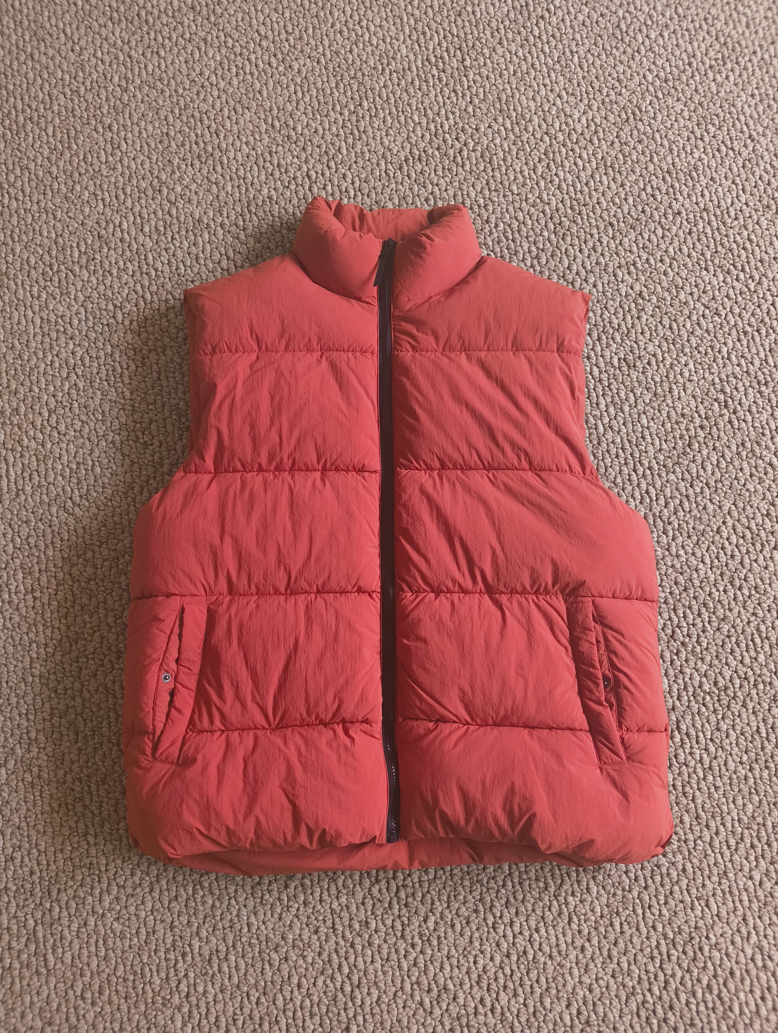 Cotton On Orange Puffer Vest Size US XXL / EU 58 / 5 - 1 Thumbnail