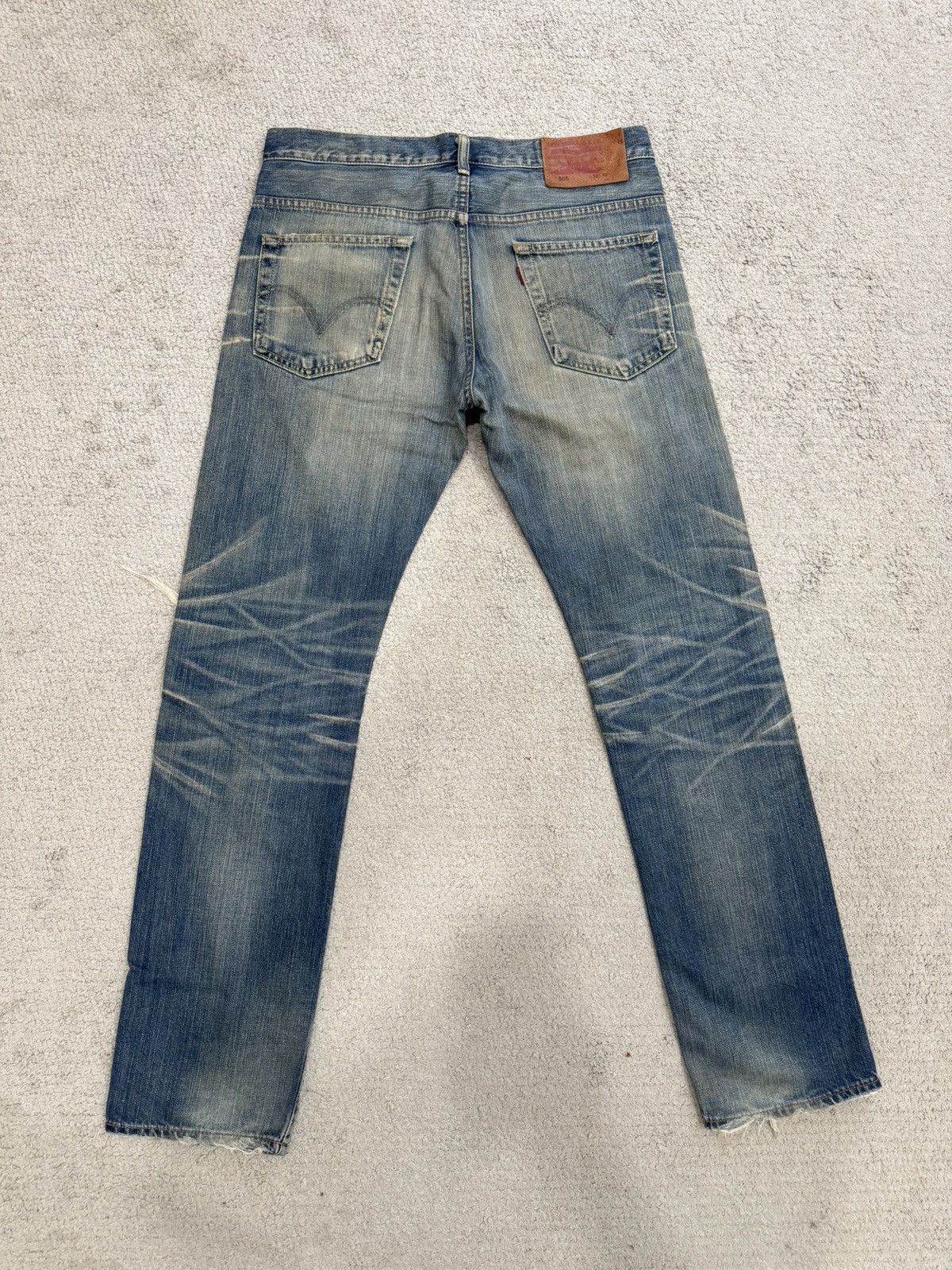 Levi's Best Buy‼️ Vintage 90's Levis 505 Thrashed Selvedge Denim Size US 34 / EU 50 - 2 Thumbnail