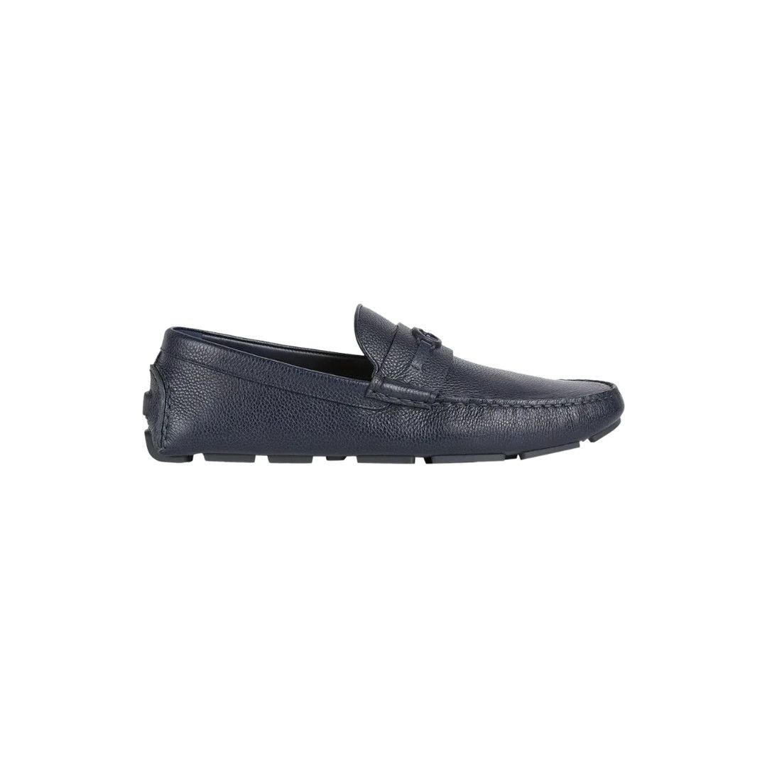 Gucci o1loc1c0426 820658 Men's Driver Loafers Shoes in Navy Blue Size US 12 / EU 45 - 1 Preview