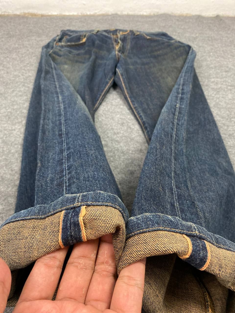 Edwin vintage edwin 505 rusty selvedge denim nice design Size US 31 - 13 Thumbnail