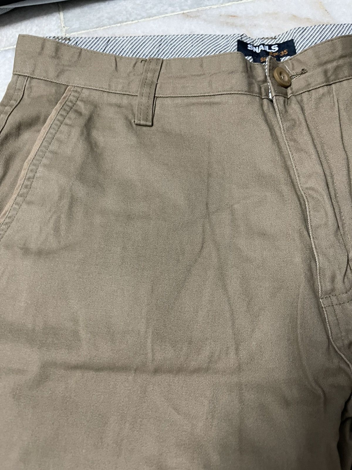 Japanese Brand Snail's Slack Pants Brown Size US 35 - 4 Thumbnail