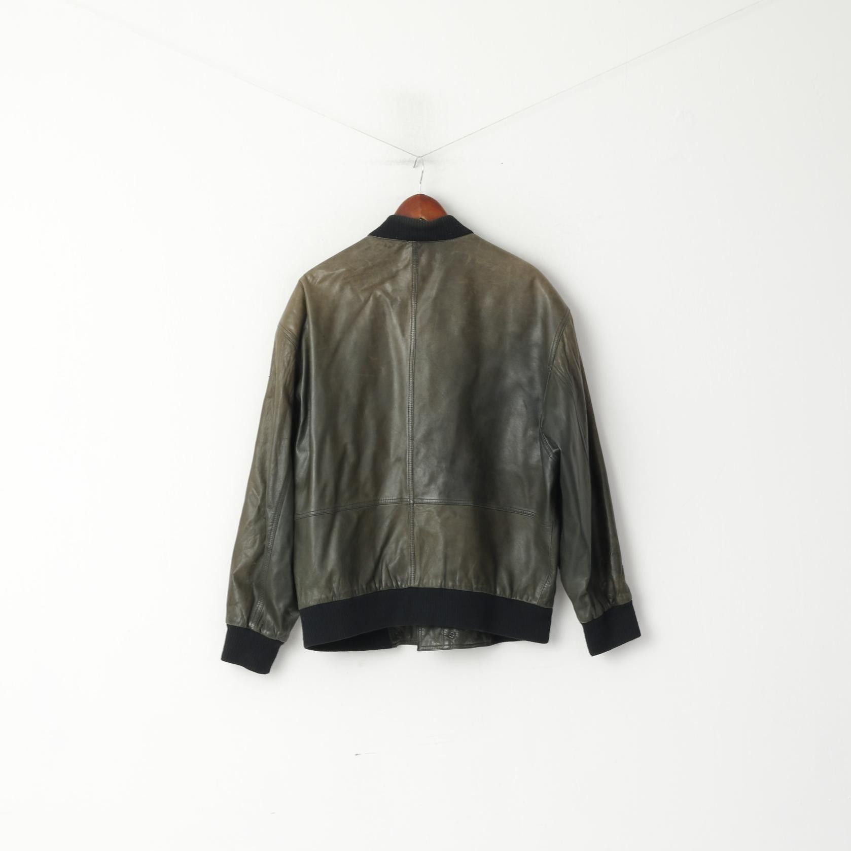 BMW BMW Men 50 M Bomber Jacket Leather Biker M Style V2602 Size US M / EU 48-50 / 2 - 10 Thumbnail