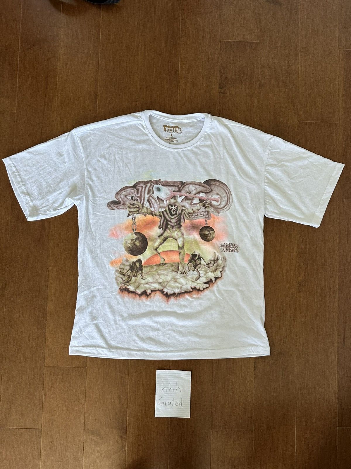 Travis Scott SOUTH AMERICA EXCLUSIVE UTOPIA TOUR TEE TRAVIS SCOTT Size US L / EU 52-54 / 3 - 2 Thumbnail