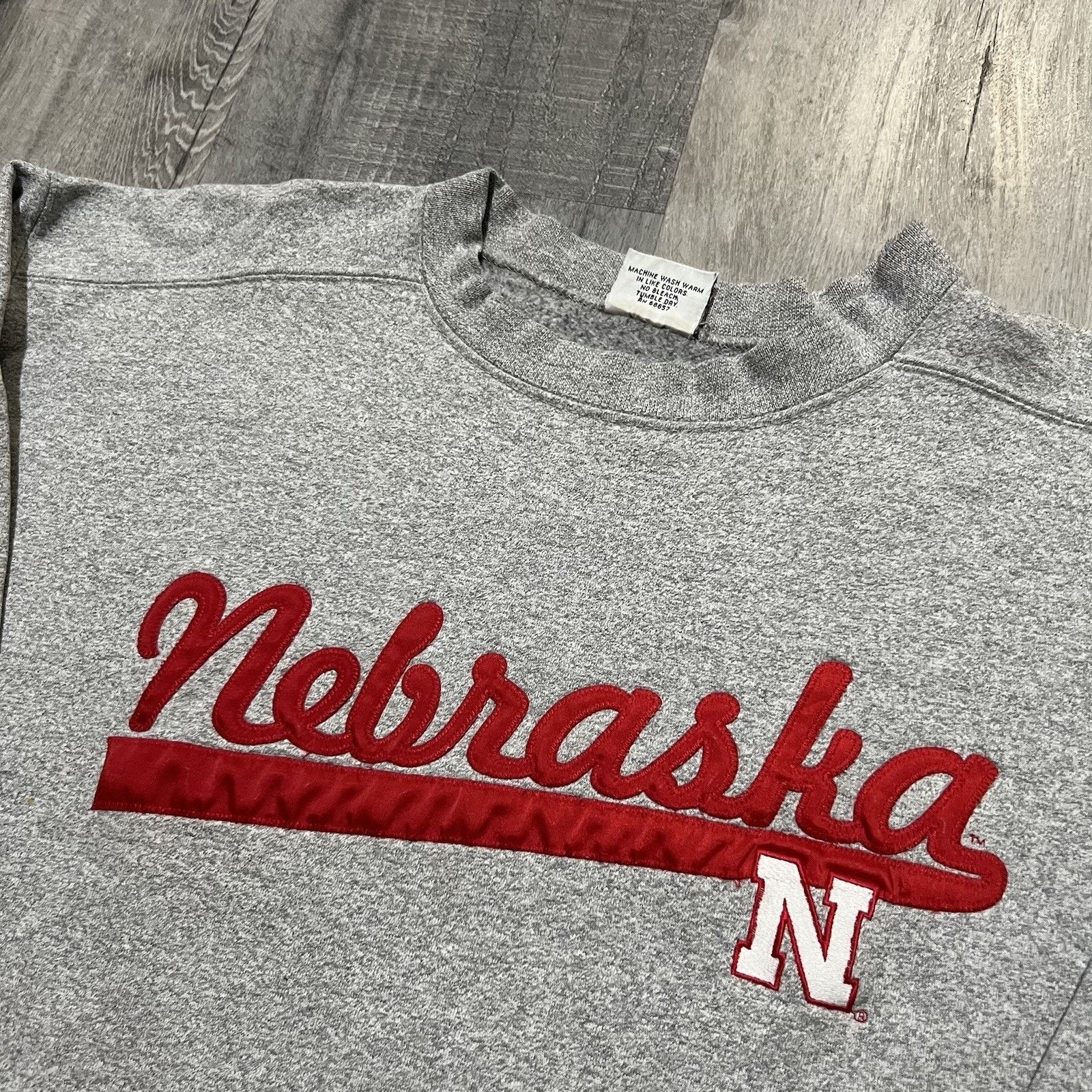Vintage VTG Nebraska Cornhuskers Crewneck USA College Sweatshirt L Size US L / EU 52-54 / 3 - 3 Thumbnail