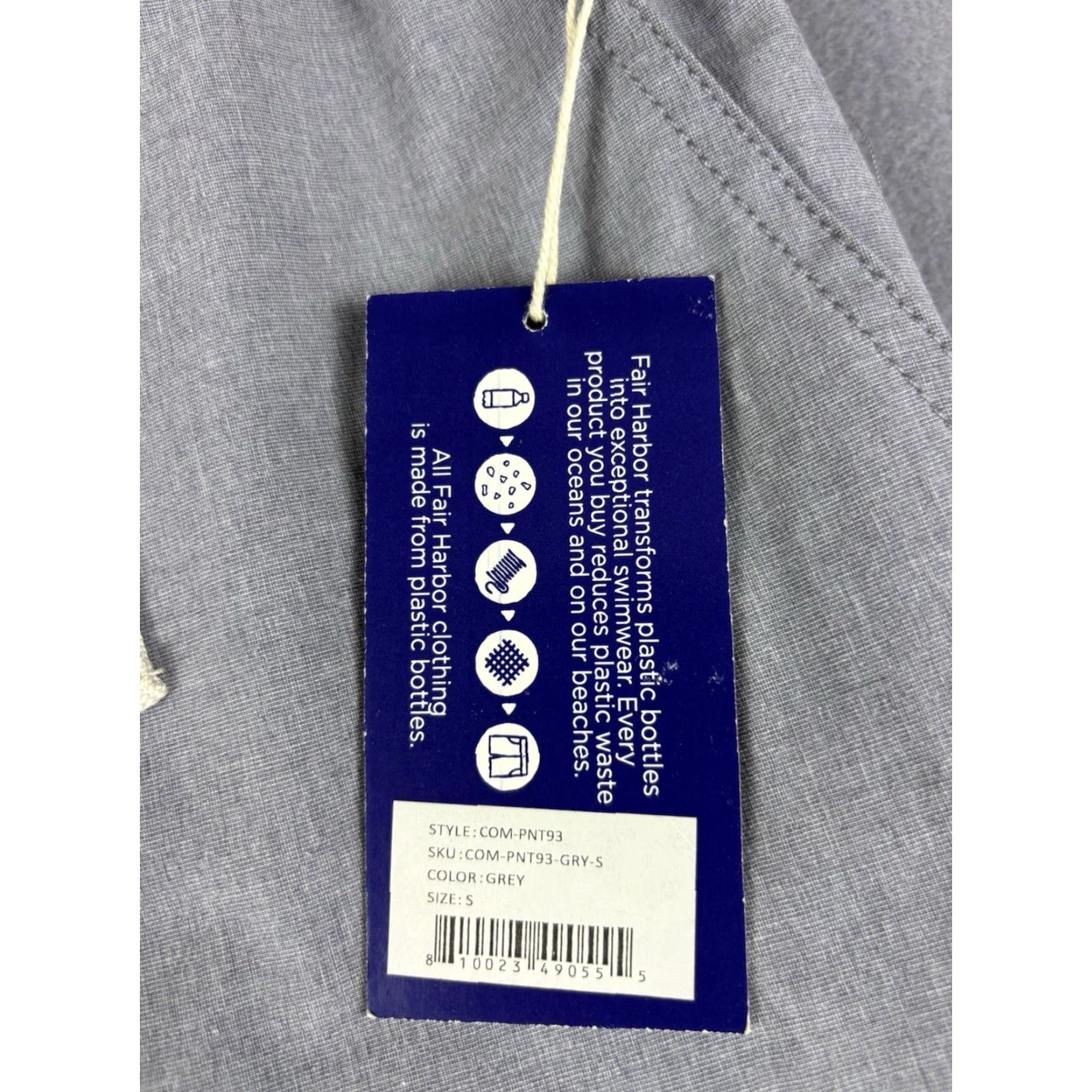 Vintage Fair Harbor Pants Mens Small Performance Stretch Active Coastal Drawstring Jogger Gray 30 In Inseam Regular Waist 28in Size US 29 - 3 Thumbnail