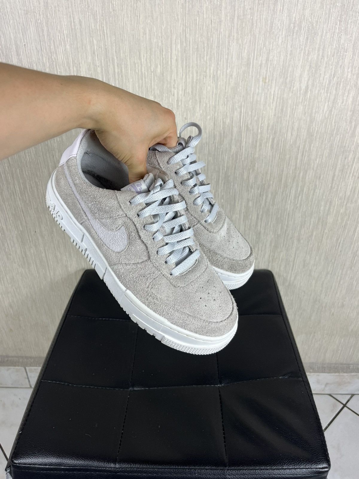 Nike Nike Air Force 1 one pixel suede velvet sneakers shoes lilac Size US 8.5 / EU 41-42 - 25 Thumbnail