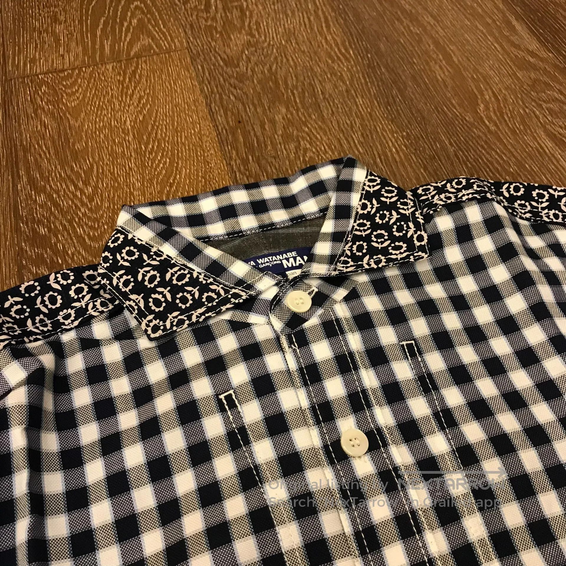 Junya Watanabe Junya Watanabe Man Floral Plaid Shirt. Size US S / EU 44-46 / 1 - 4 Thumbnail