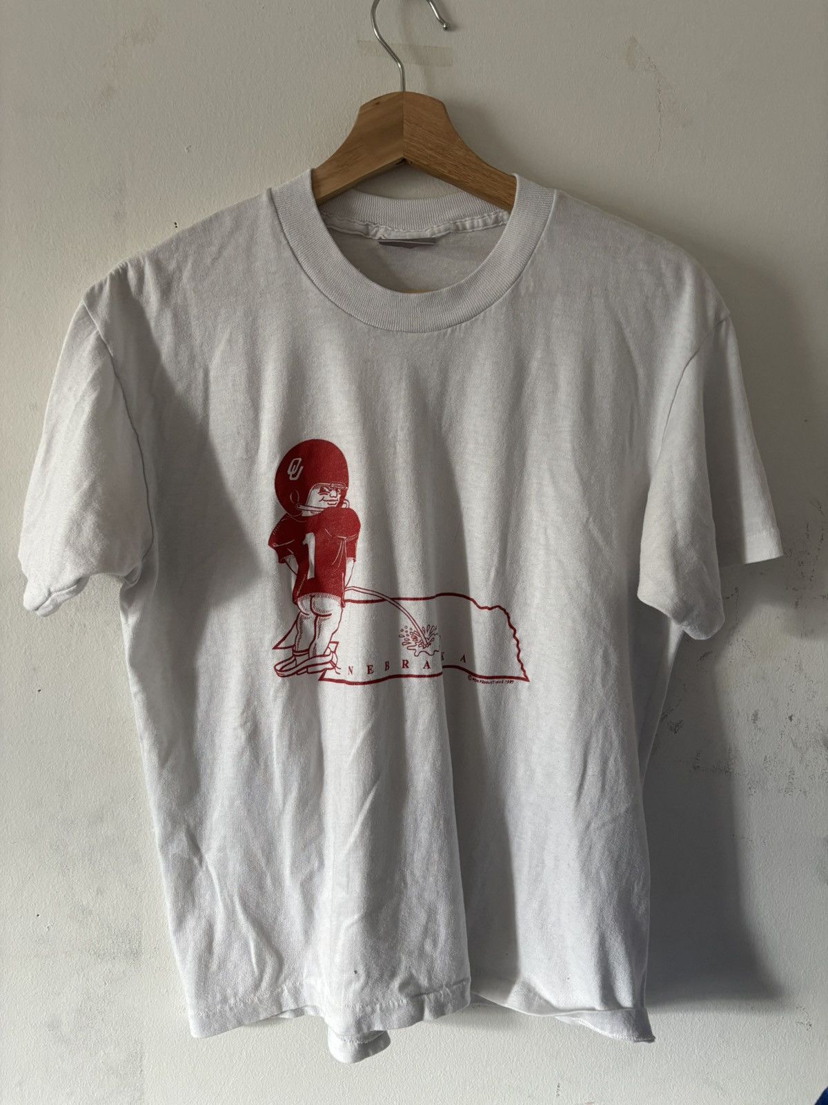 Vintage Vintage White Tee Size US S / EU 44-46 / 1 - 1 Thumbnail