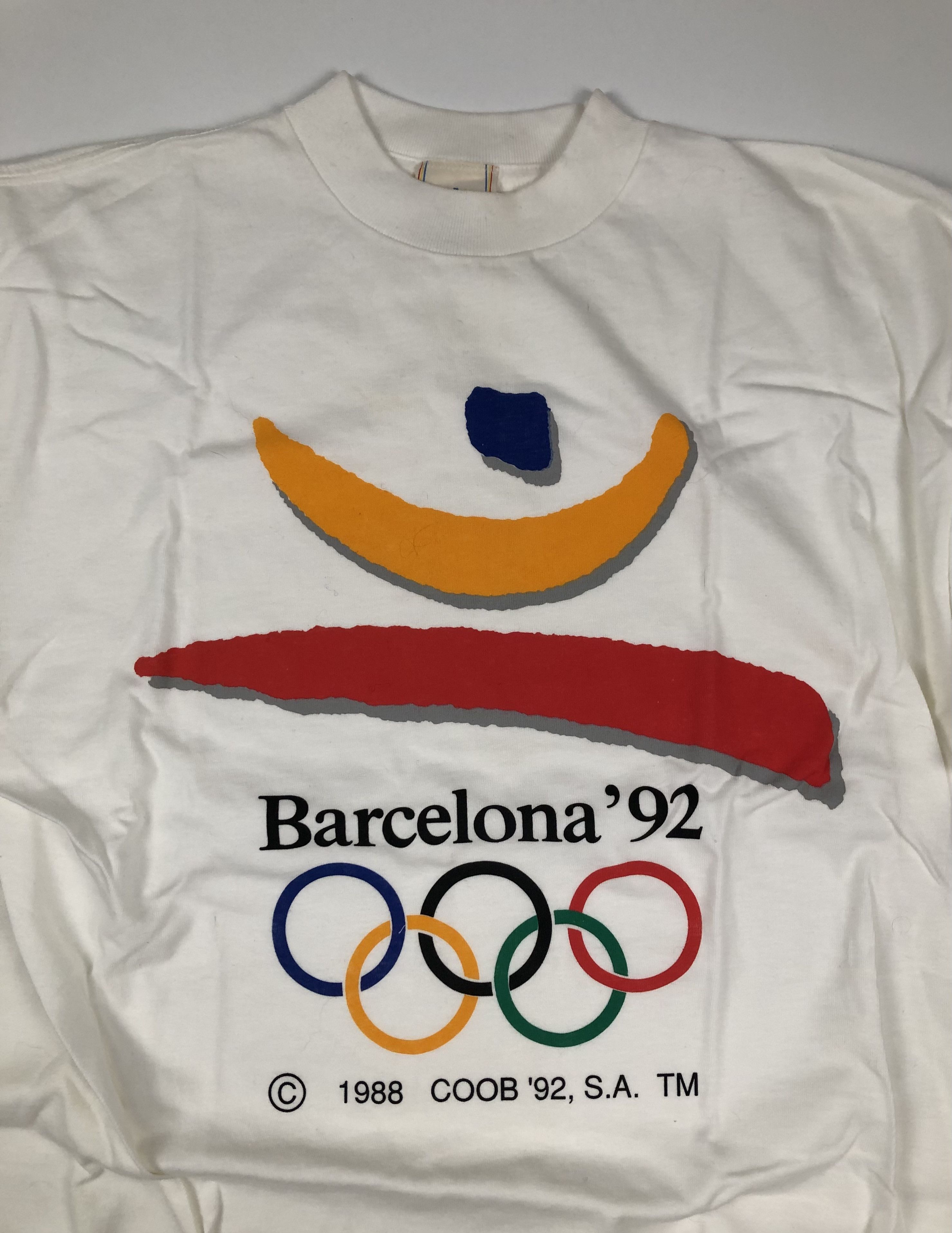 Vintage 1992 Olympic Games Barcelona Vintage T-Shirt Size US M / EU 48-50 / 2 - 3 Thumbnail