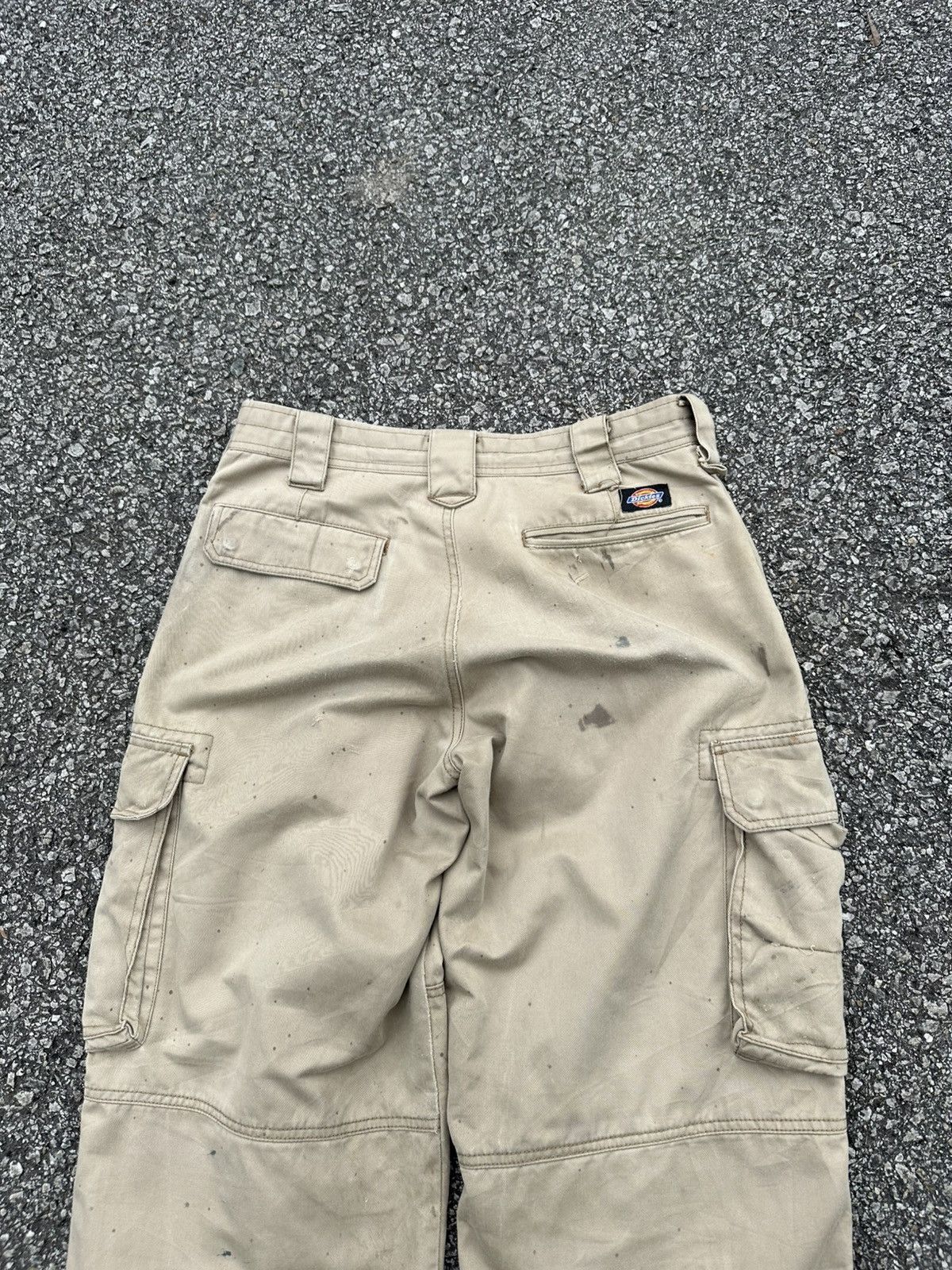 Vintage 👹THRASHED Sun Faded Distressed ERD Dickies Cargo Pants Size US 30 / EU 46 - 9 Thumbnail