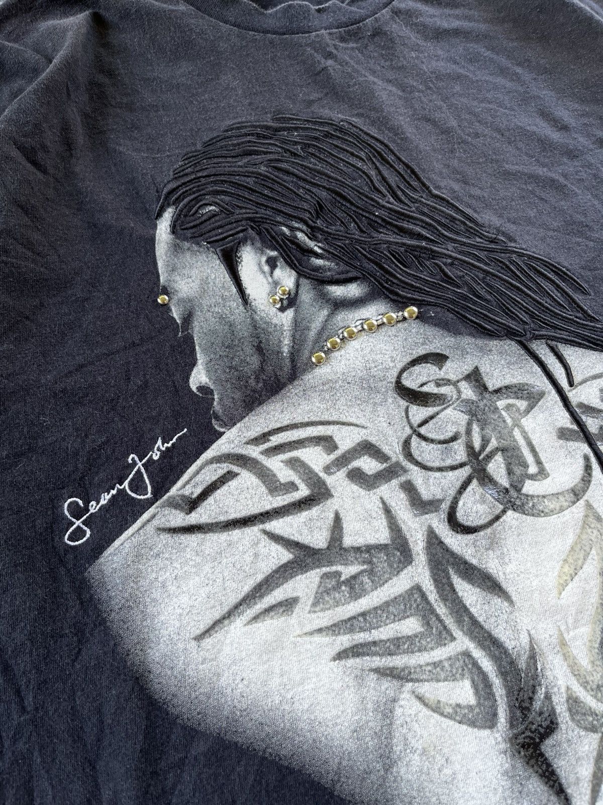 Rap Tees × Sean John RARE Sean john big logo long sleeve shirt Size US XL / EU 56 / 4 - 3 Thumbnail