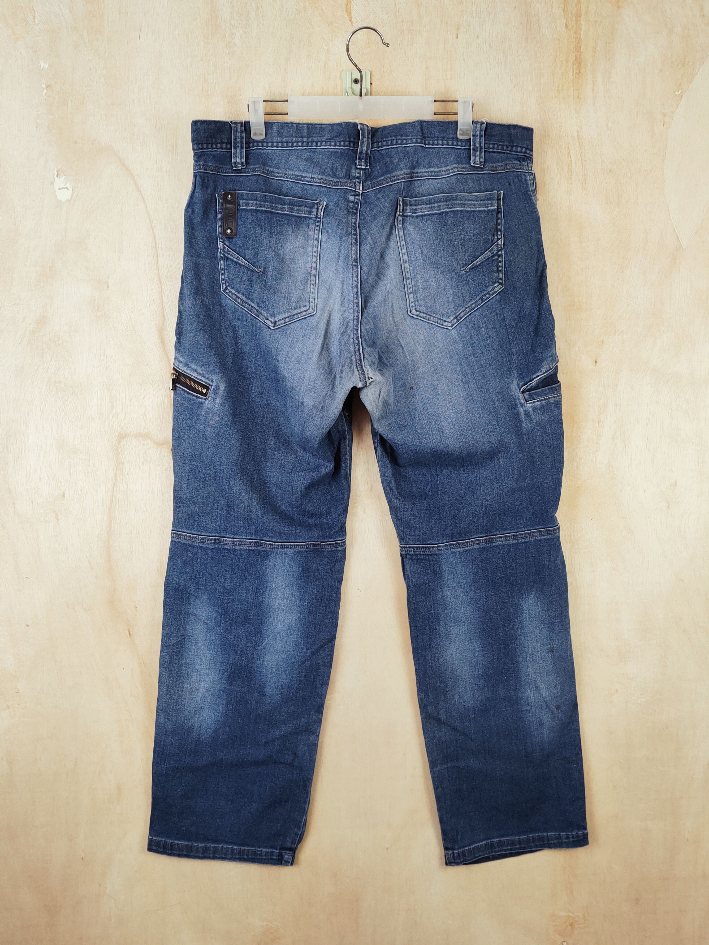 Japanese Brand BlueB Blue Distressed vintage Ripped Jeans #S2527 Size US 38 / EU 54 - 8 Thumbnail