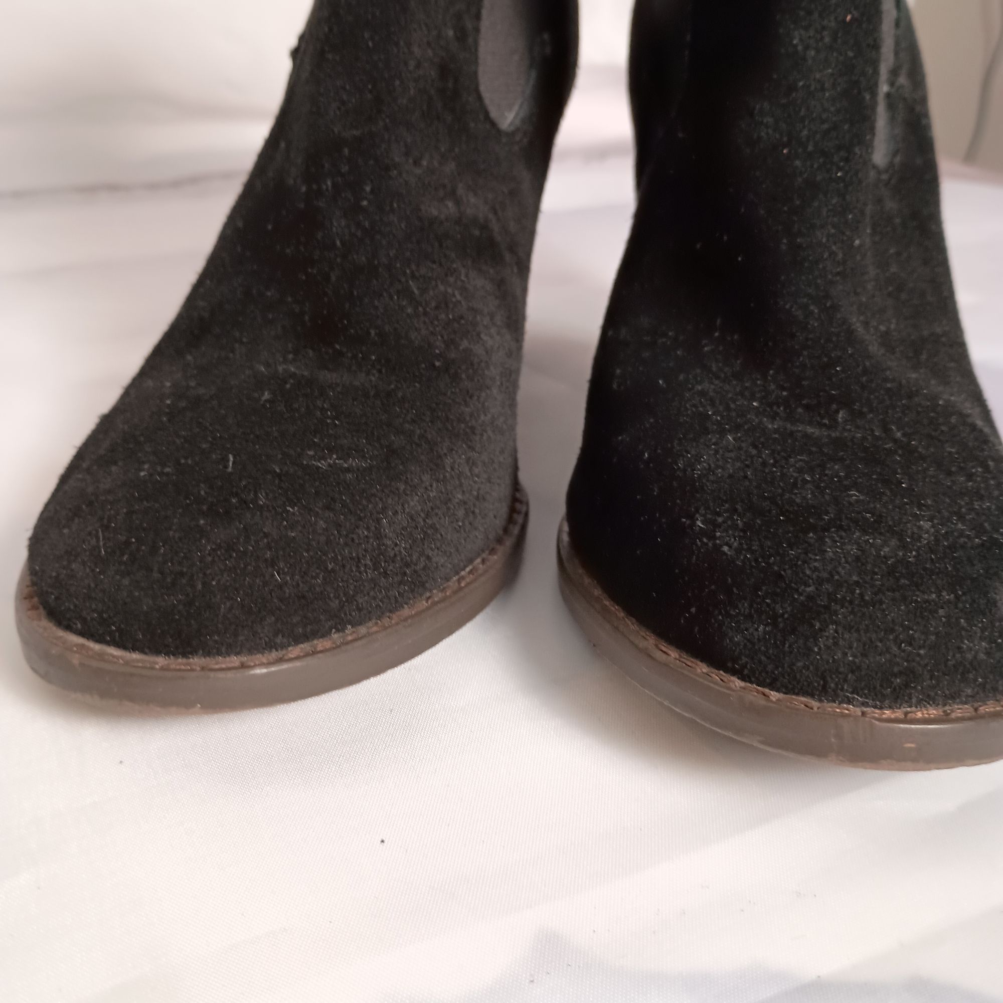 Lucky Brand Lucky Brand Yamka Black Suede Wedge Booties Women’s Size 7 G Size US 7 / IT 37 - 5 Thumbnail