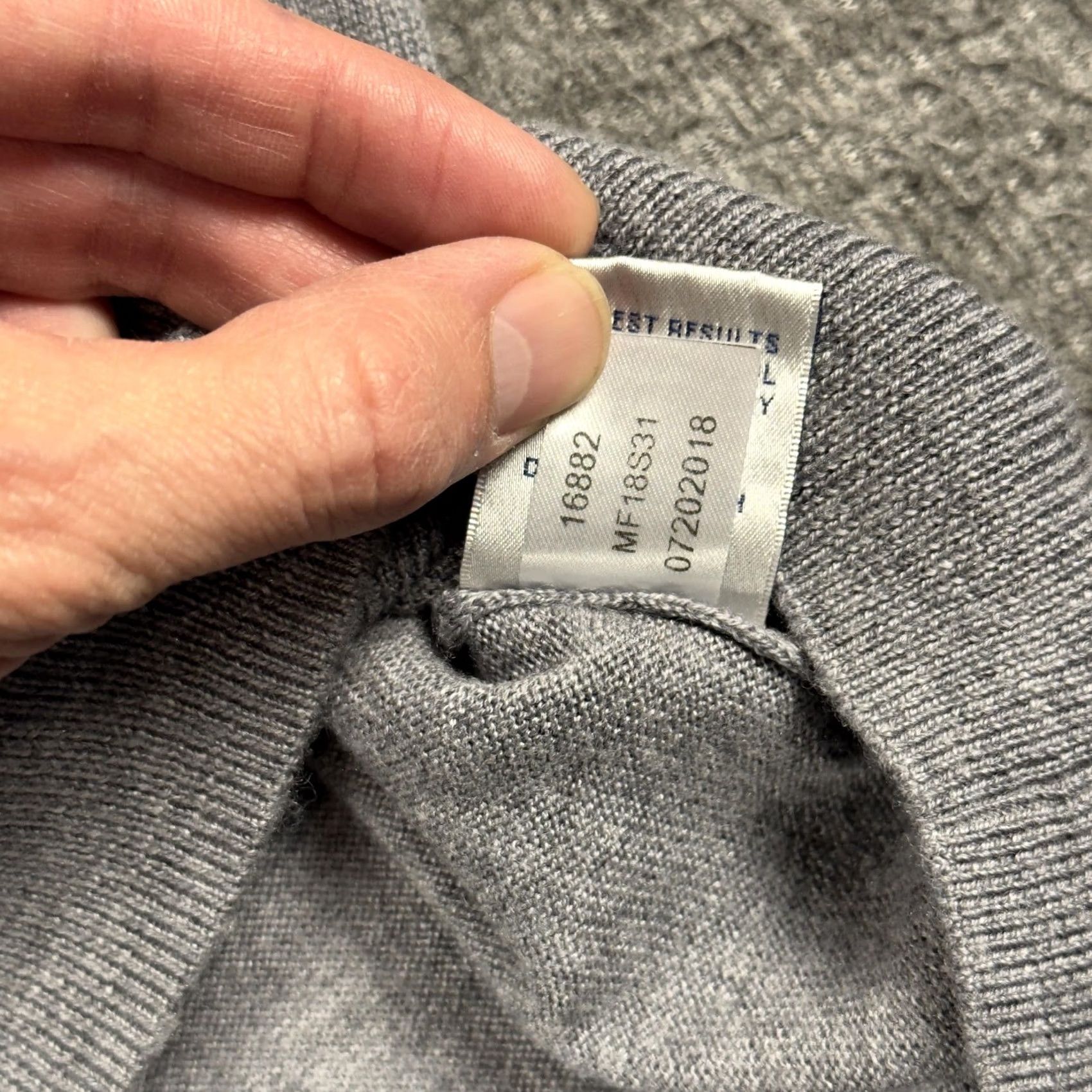 Peter Millar Peter Millar Sweater Mens XL Gray V Neck Merino Wool Silk Knit Lightweight Size US XL / EU 56 / 4 - 6 Thumbnail