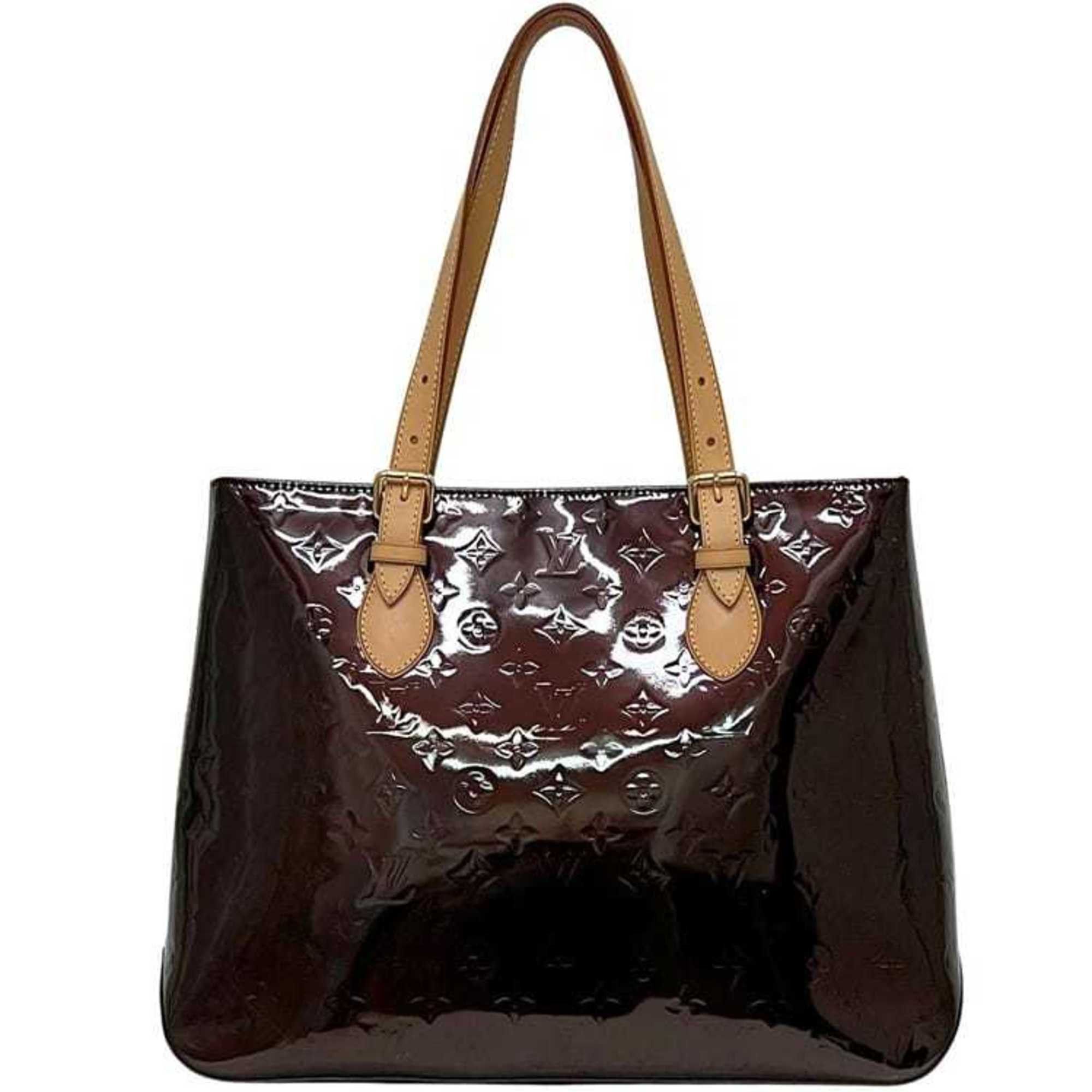 Louis Vuitton Louis Vuitton Brentwood Tote Bag EC-25142 Amaranth Monogram Vernis M91994 Patent Leather FL2027 LOUIS VUITTON A4 Men's/Women's Size ONE SIZE - 1 Thumbnail