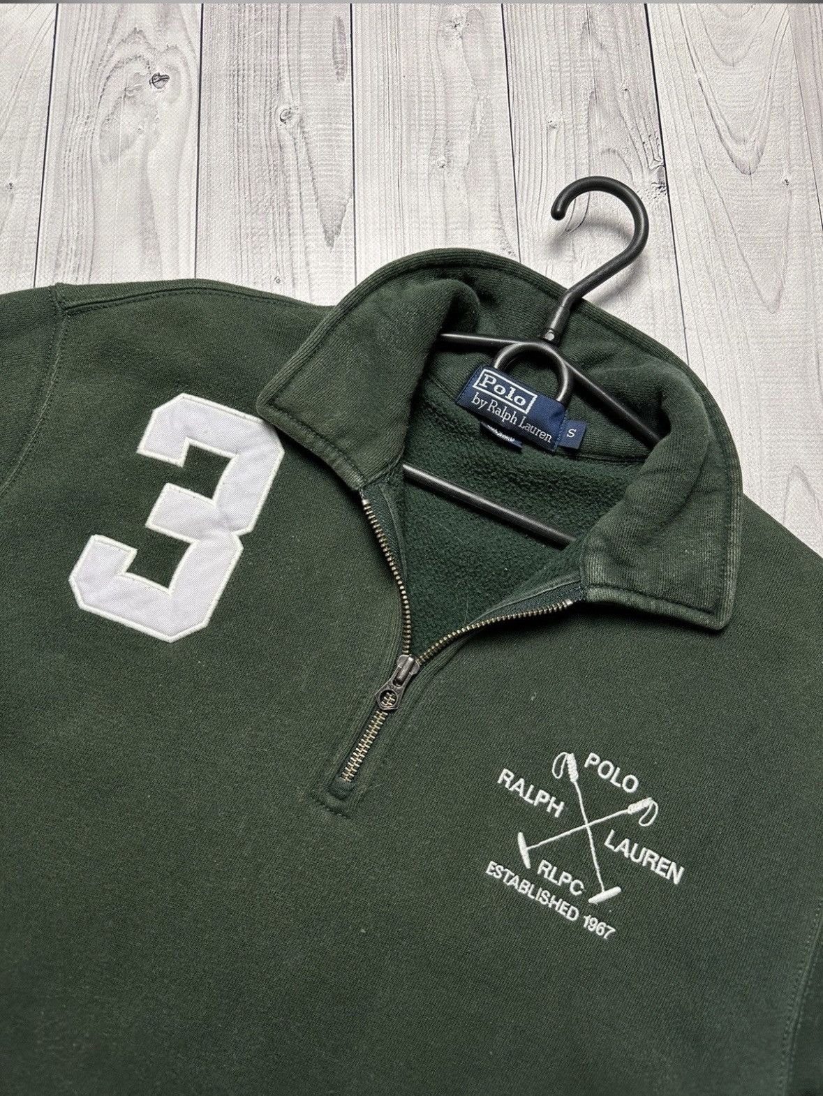 Polo Ralph Lauren Vintage polo Ralph Lauren zip 1/4 sweatshirt logo 3 Size S Size US S / EU 44-46 / 1 - 2 Thumbnail