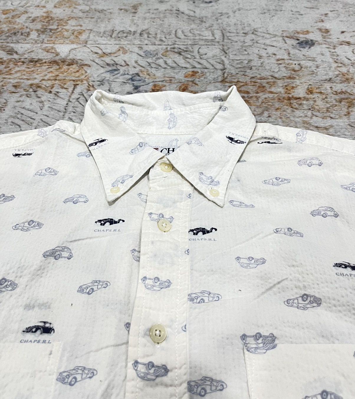 Chaps Ralph Lauren Vintage Chaps Ralph Lauren Car Print All Over Print Size US L / EU 52-54 / 3 - 4 Thumbnail