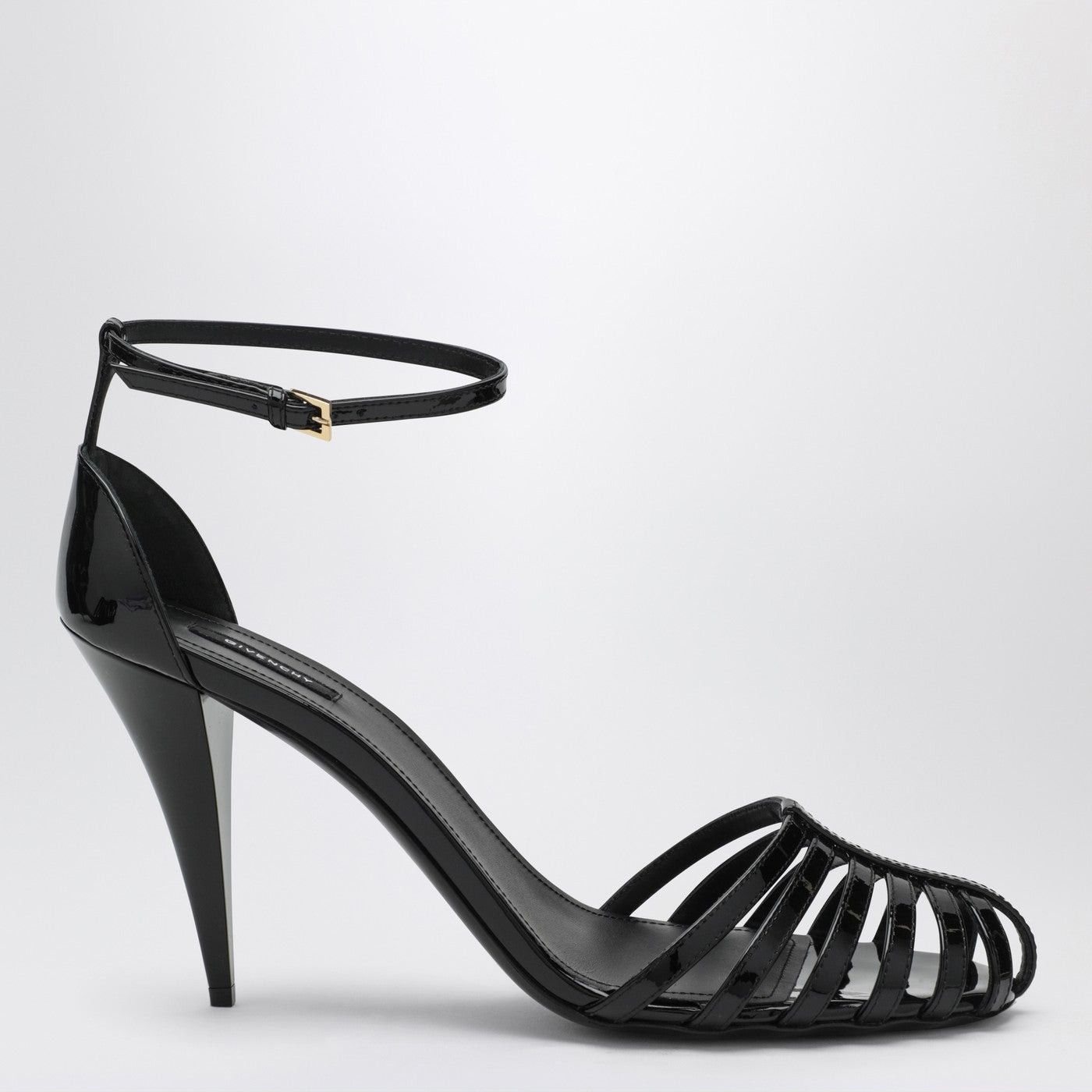 Givenchy Givenchy Patent Leather Cage Heeled Sandals Size US 6 / IT 36 - 1 Thumbnail