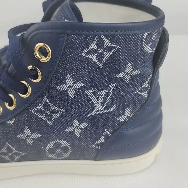 Other Louis Vuitton Classic Monogram Denim Fashion Sneakers -2508 Size US 5.5 / EU 38 - 2 Thumbnail
