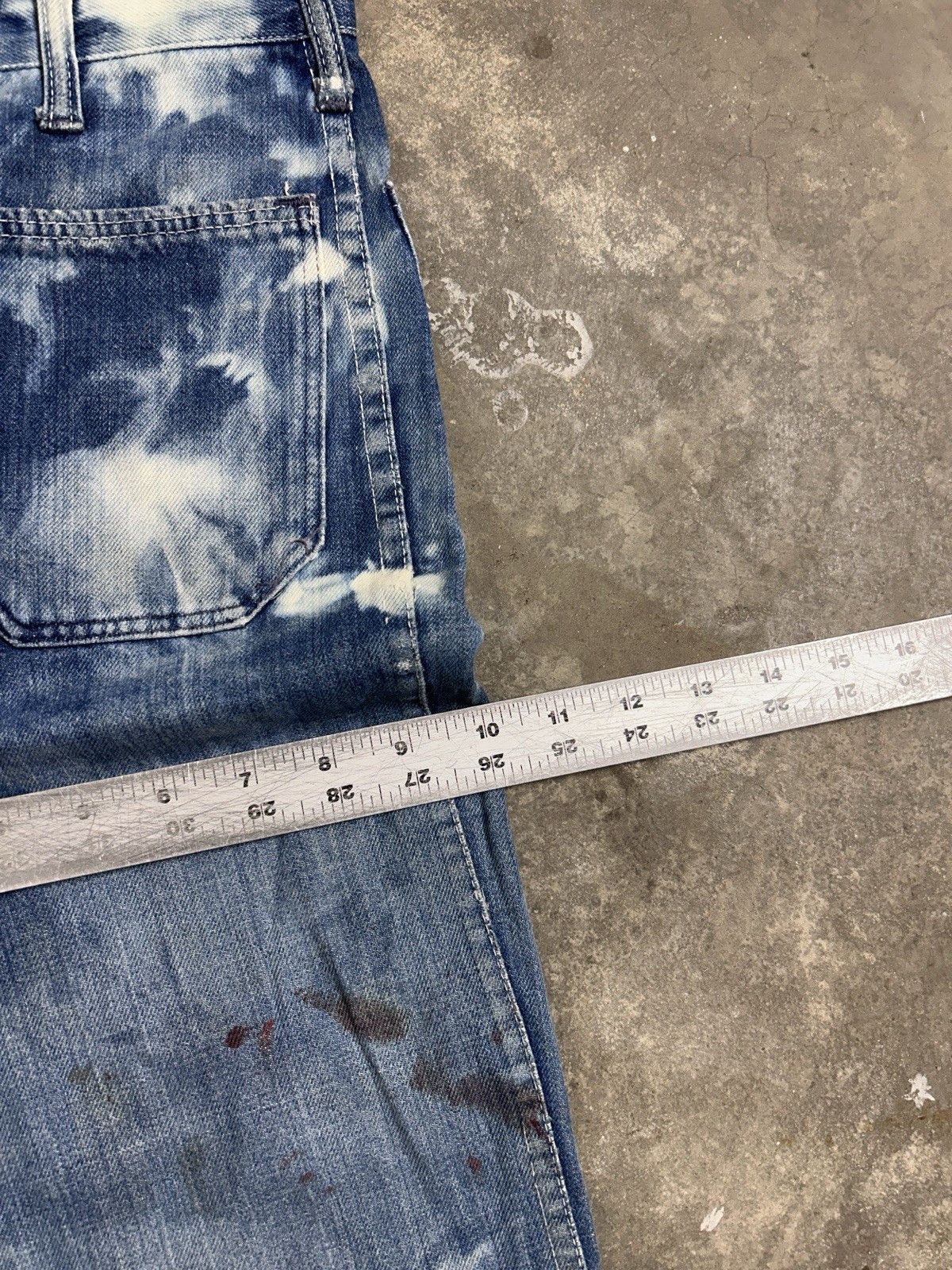 Other Vintage 60’s Flared High Jeans Boho Bleached Distressed Size 26" / US 2 / IT 38 - 11 Thumbnail