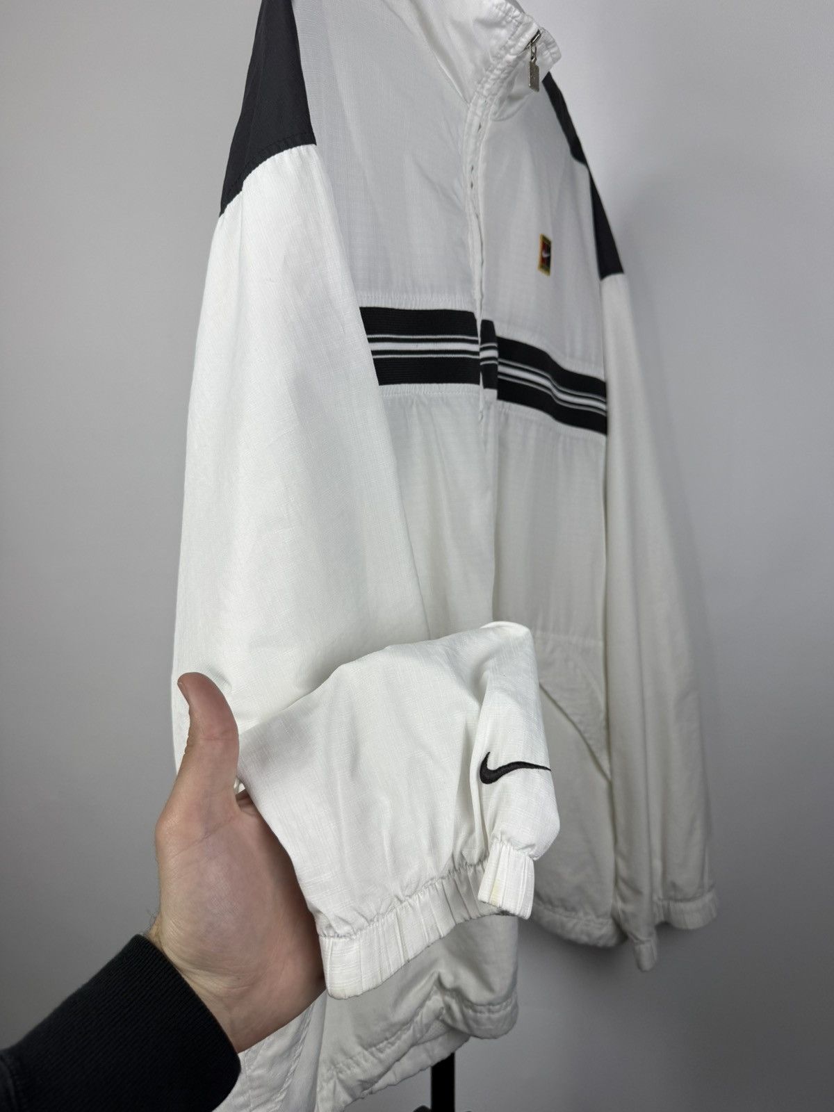 Nike × Vintage 90s Nike Court Logo Zip Up Light Jacket VNTG Mens Y2k Size US XXL / EU 58 / 5 - 4 Thumbnail