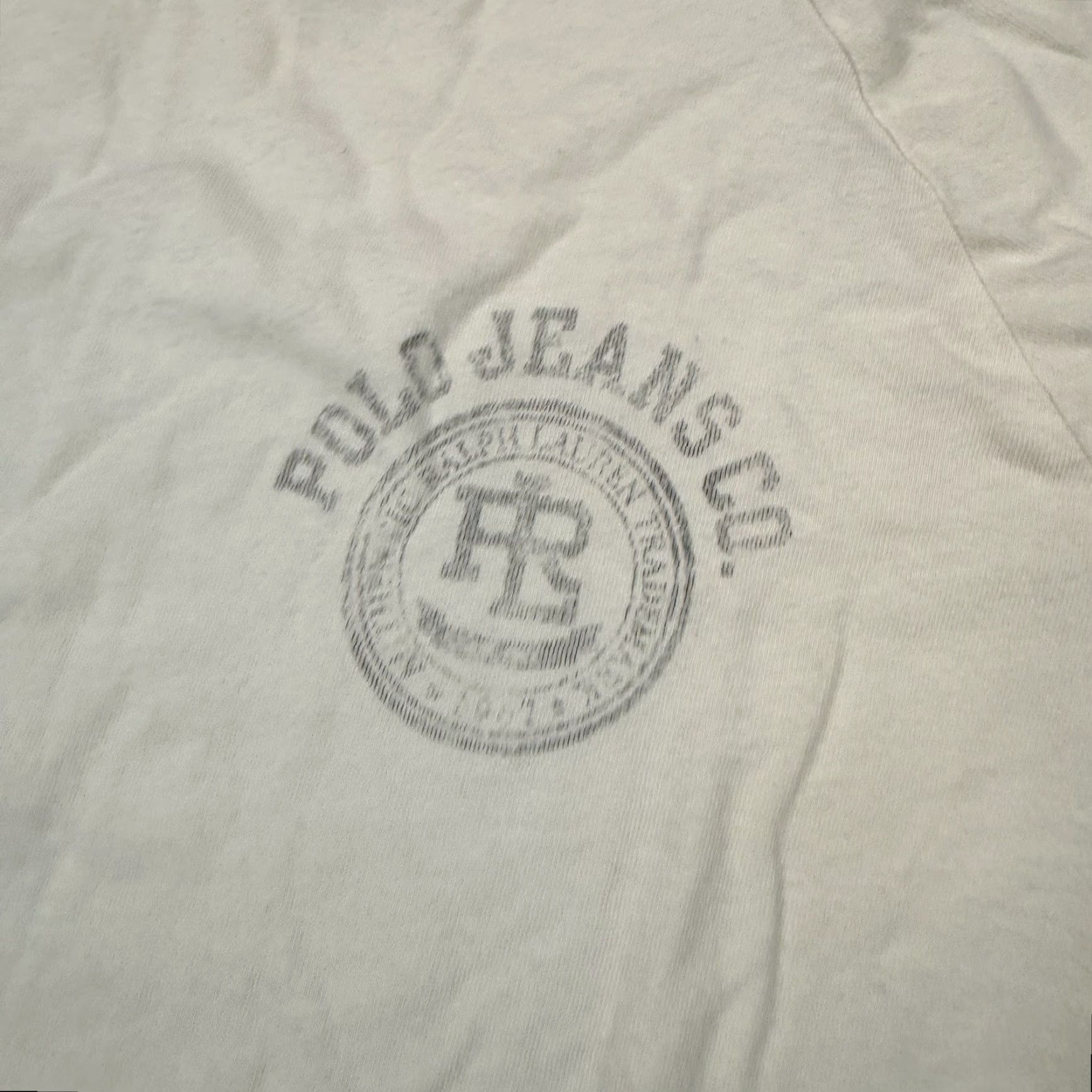 Polo Ralph Lauren VTG Polo Ralph Lauren Jeans Co T Shirt Mens Large Ivory Short Sleeve Men T-Shirt L Size US L / EU 52-54 / 3 - 2 Thumbnail