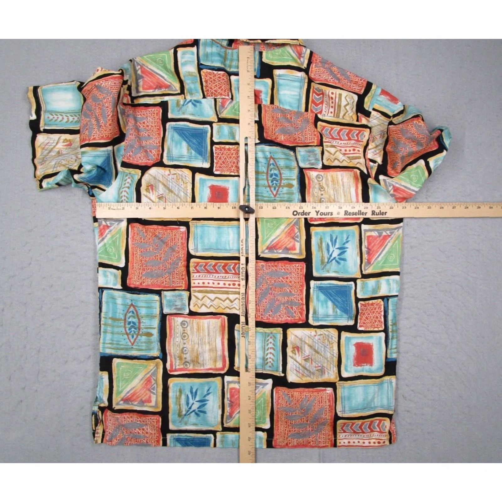 Tori Richard Tori Richard Shirt Mens Large Multicolor Cotton Lawn Hawaiian Camp Made in USA Size US L / EU 52-54 / 3 - 4 Thumbnail