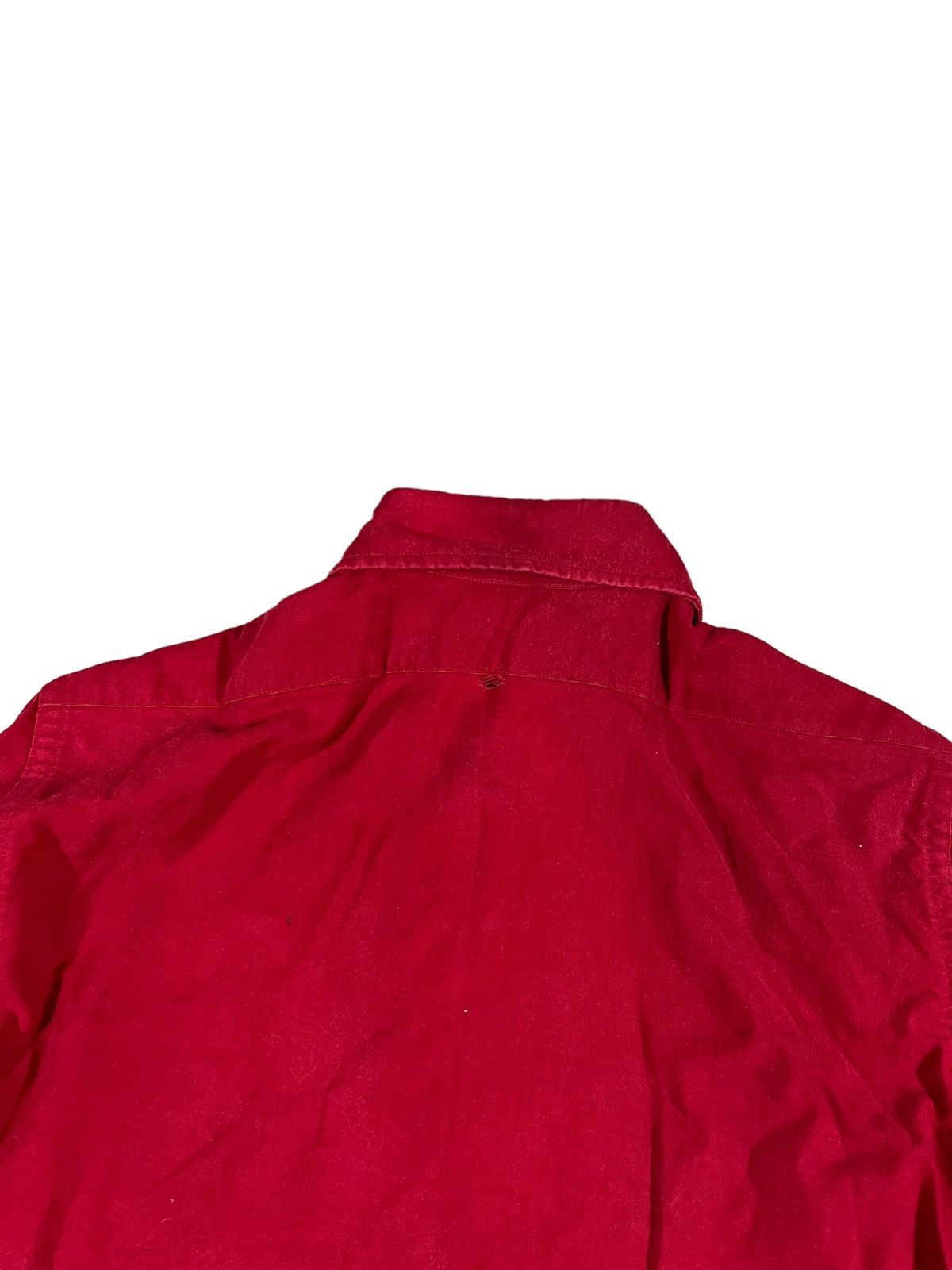 L.L. Bean Vintage 70s LL Bean Script Chamois Cloth Shirt Red Size US M / EU 48-50 / 2 - 9 Thumbnail