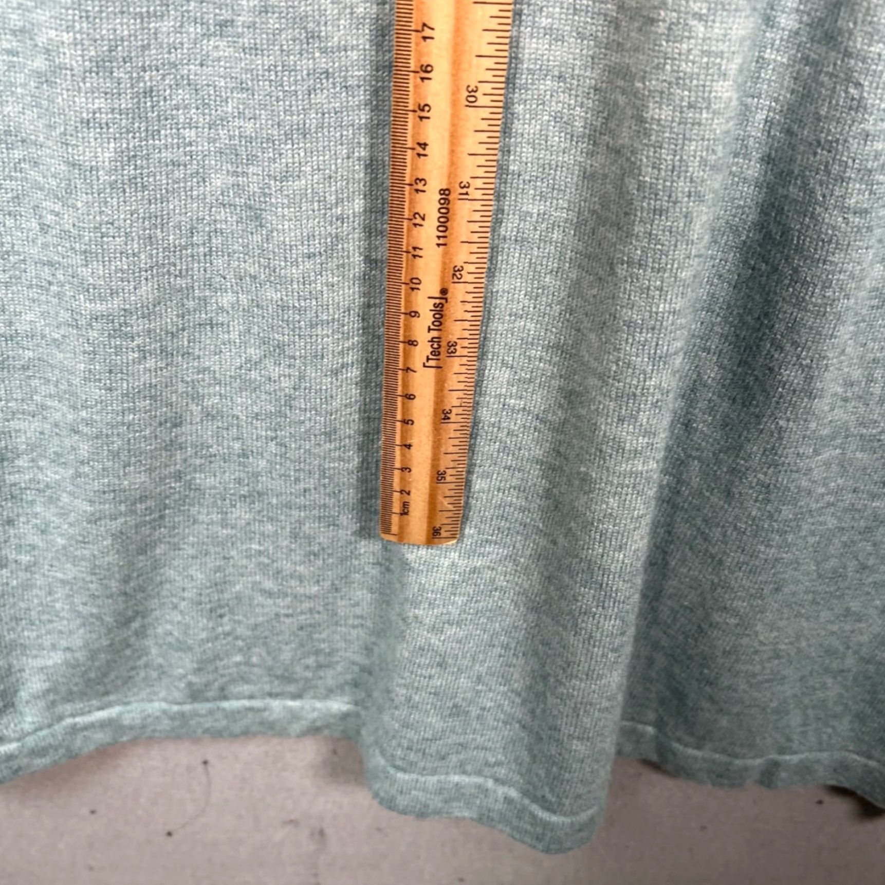 Vintage Seraphine Womens XS Maternity Sweater Dress Light Green Knit Viscose Blend - Solid Knit Mock Neck Long Sleeve Knee Length Casual Dress Size XS / US 0-2 / IT 36-38 - 6 Thumbnail