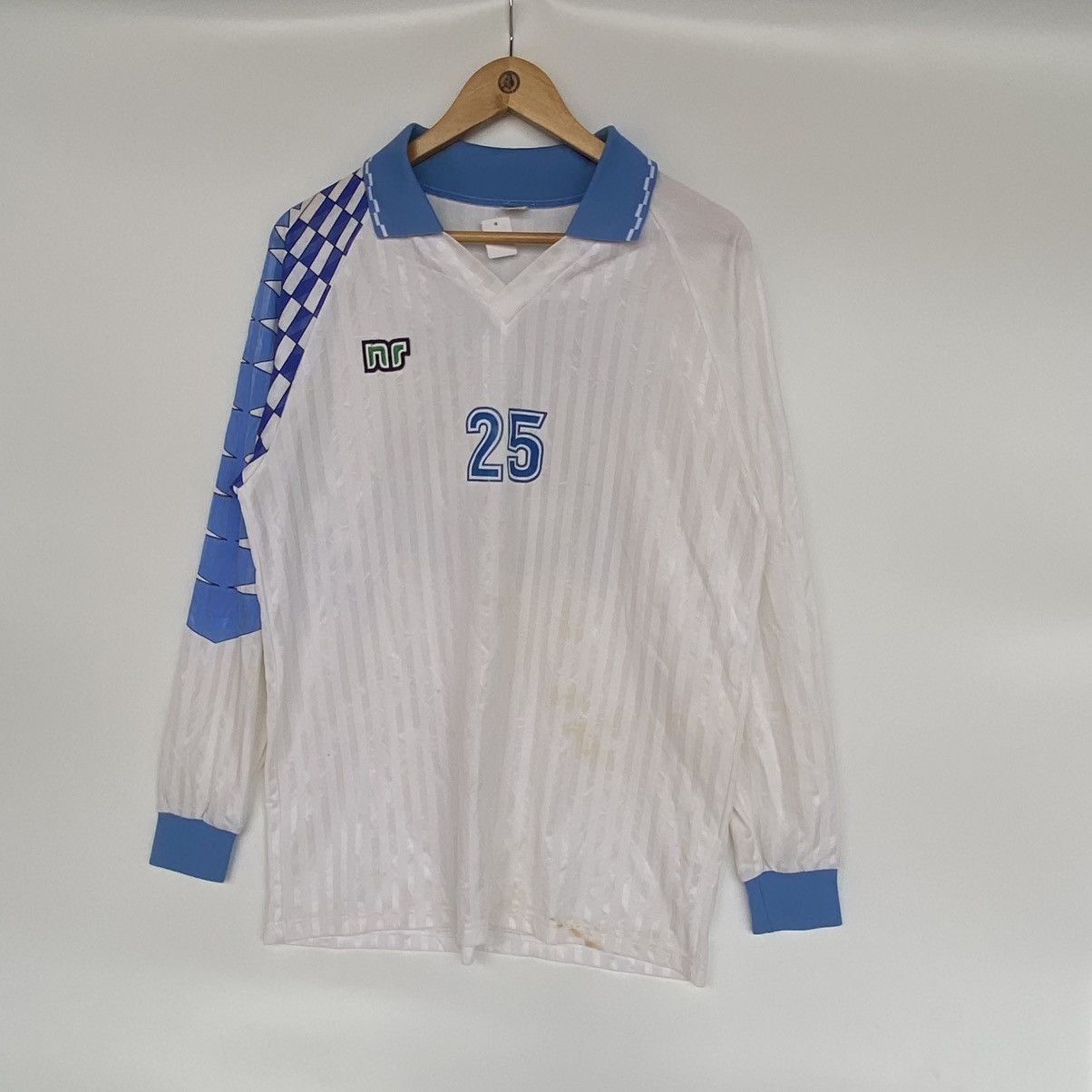 Other Vintage Norway Long Sleeve White/Blue Shirt Football Size L Size US L / EU 52-54 / 3 - 2 Thumbnail
