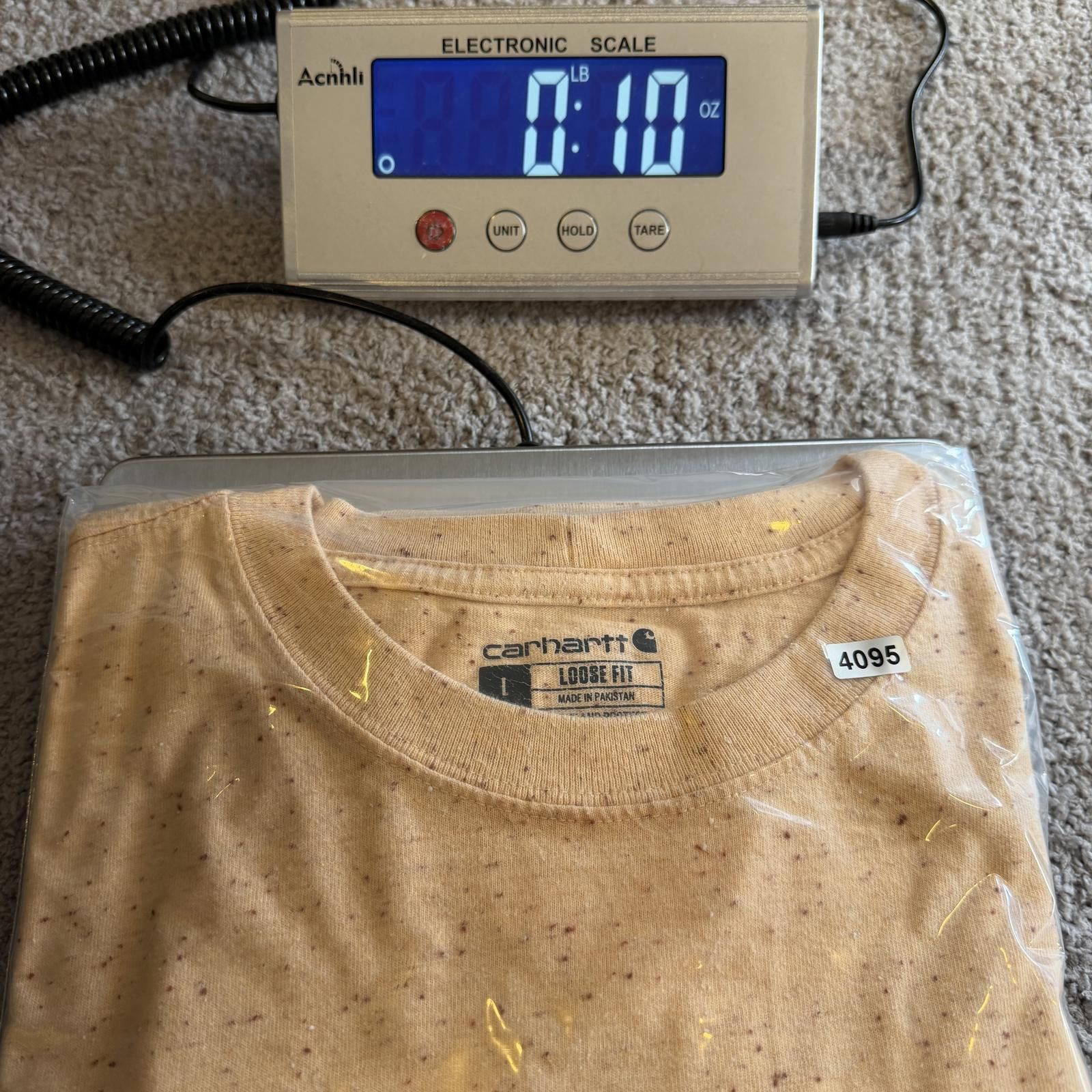 Carhartt Carhartt K87 Pocket T Shirt Yellow Speckled Loose Fit Men L Size US L / EU 52-54 / 3 - 10 Thumbnail