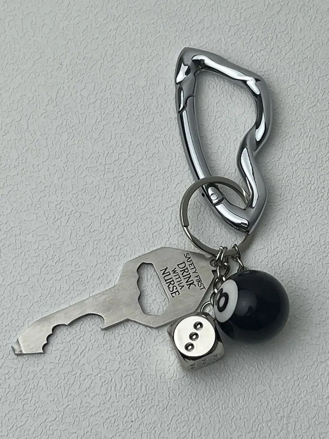 Other Full Set Black Carabiner Keychain Size ONE SIZE - 1 Thumbnail
