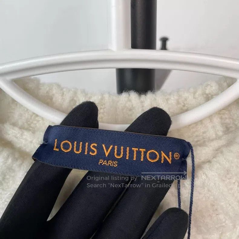 Louis Vuitton Louis Vuitton SS25 intarsia beige logo teddy wool sweater Size US XS / EU 42 / 0 - 4 Thumbnail