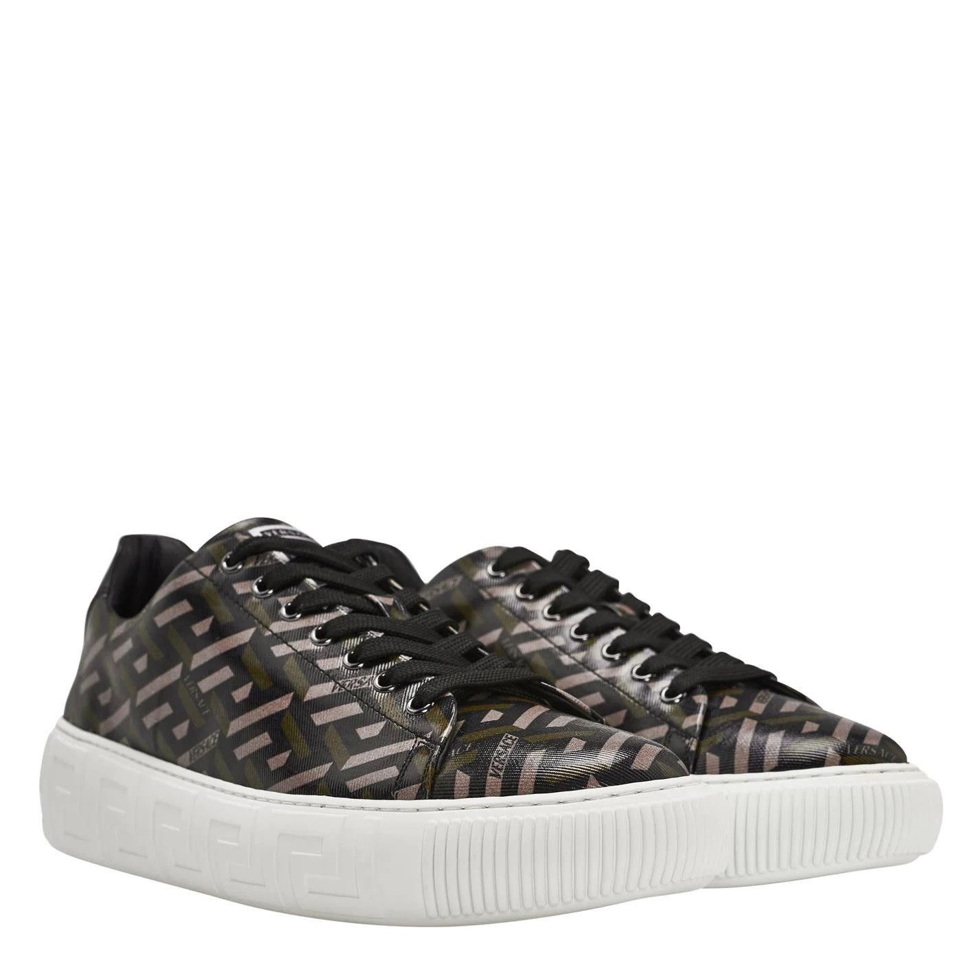 Versace Versace Greca Low Top Sneakers Men's Size US 9 EU 42 Size US 9 / EU 42 - 4 Thumbnail