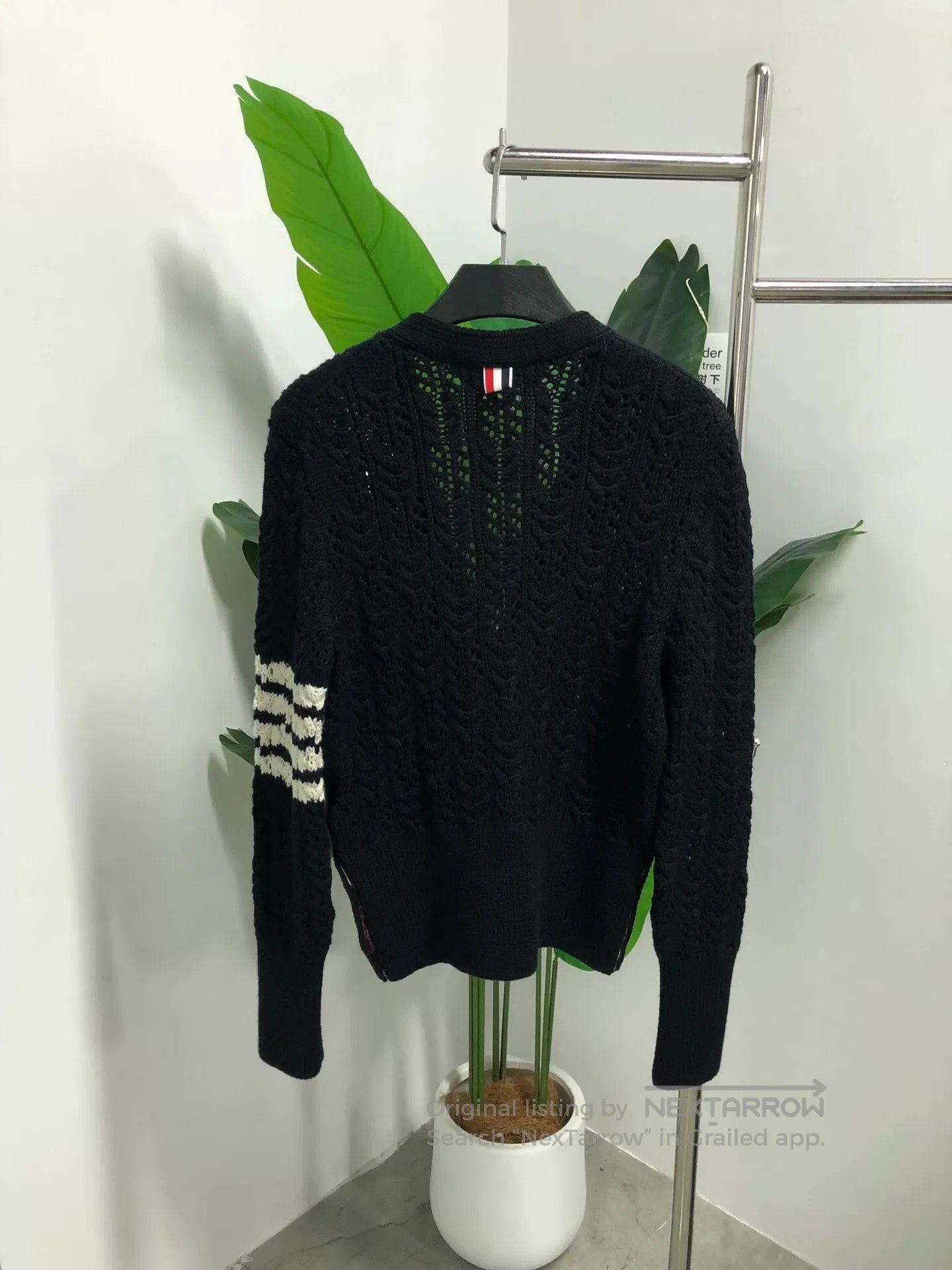 Thom Browne Thom Browne Black Striped Knit Sweater. Size M / US 6-8 / IT 42-44 - 2 Thumbnail