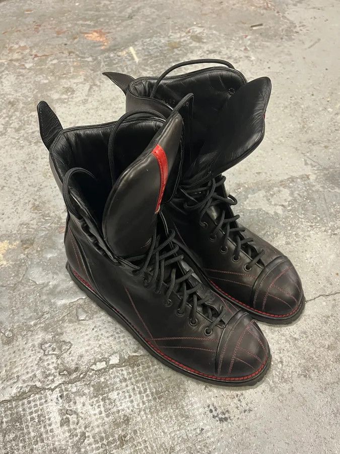 Prada 2000s Prada Hiking Ski Black Leather Boots Size US 7.5 / EU 40-41 - 4 Thumbnail