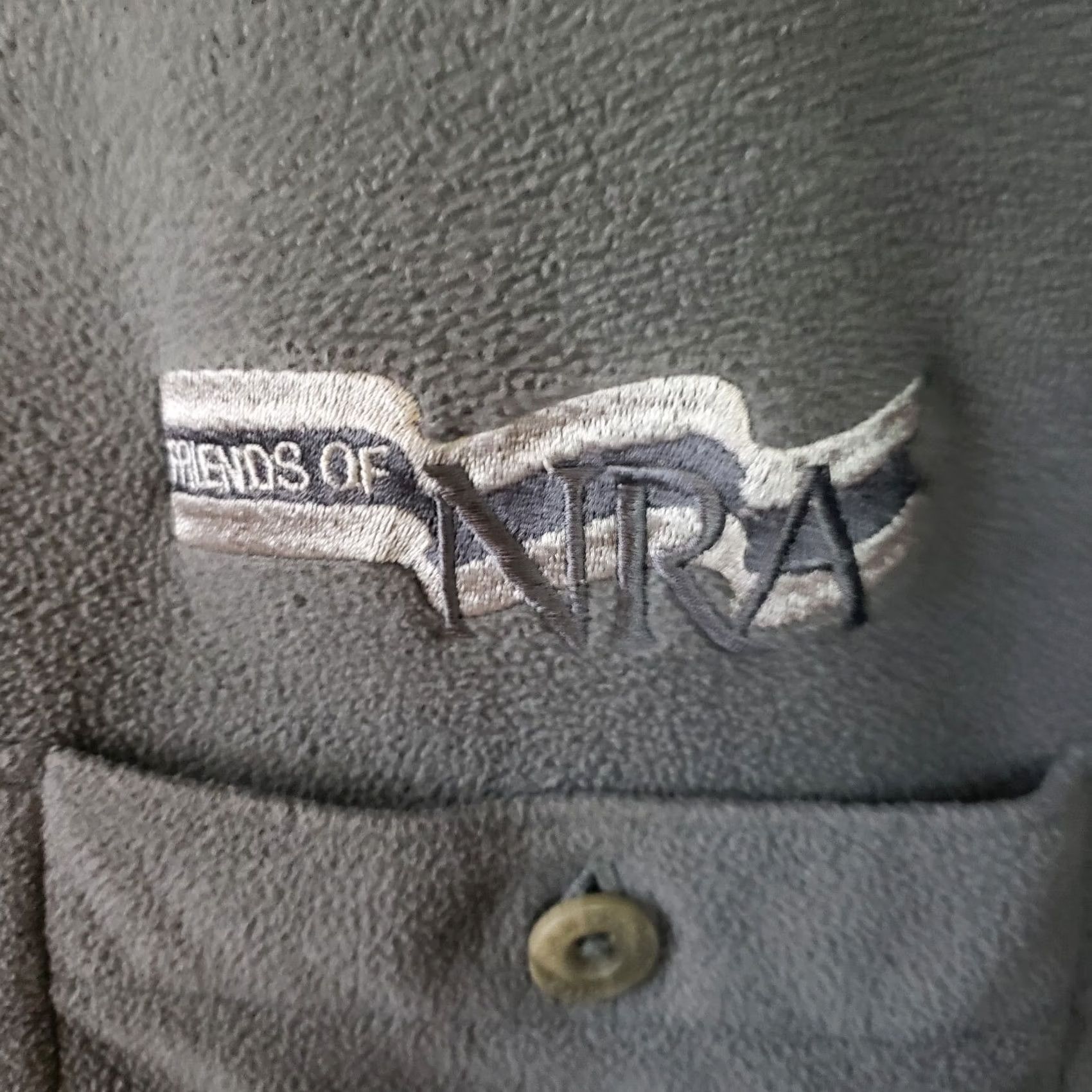 Vintage Friends Of NRA Shirt Mens Gray 3XL Long Sleeve Classic Fit American USA Button-Up Casual Workwear Polyester Blend Size US XXL / EU 58 / 5 - 6 Thumbnail