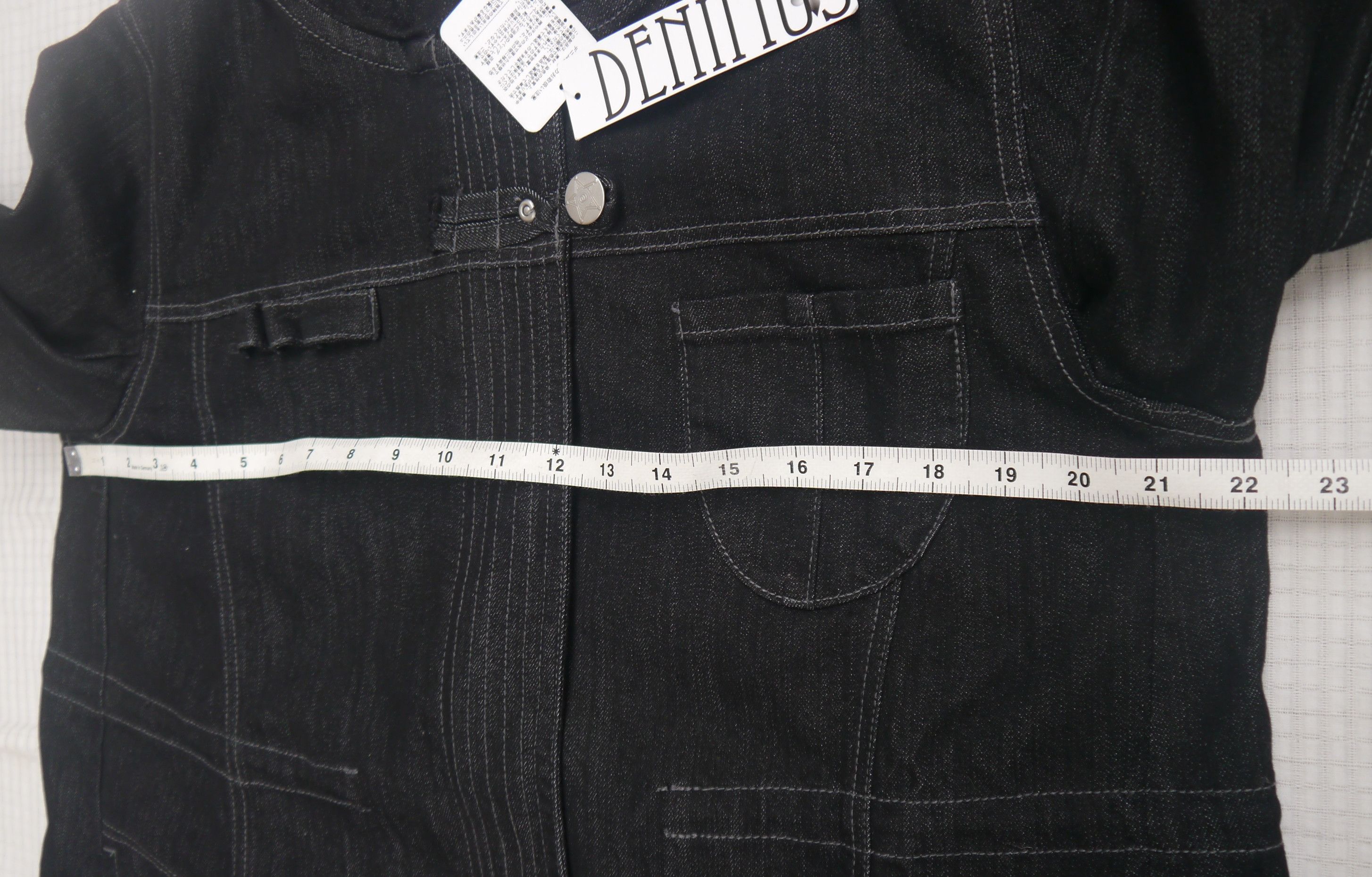 Japanese Brand (J775) Denimus Japan Black Stretch Denim Hood Women Coat XL Size XL / US 12-14 / IT 48-50 - 18 Thumbnail