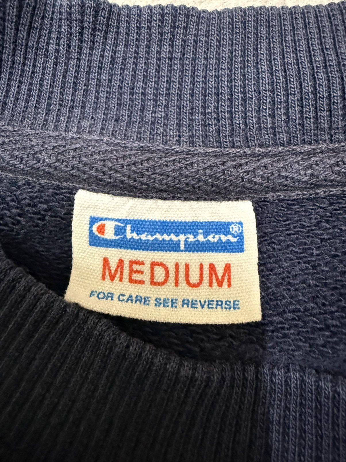 Champion Champion Navy Blue Graphic Text Sweatshirt Size US M / EU 48-50 / 2 - 5 Thumbnail