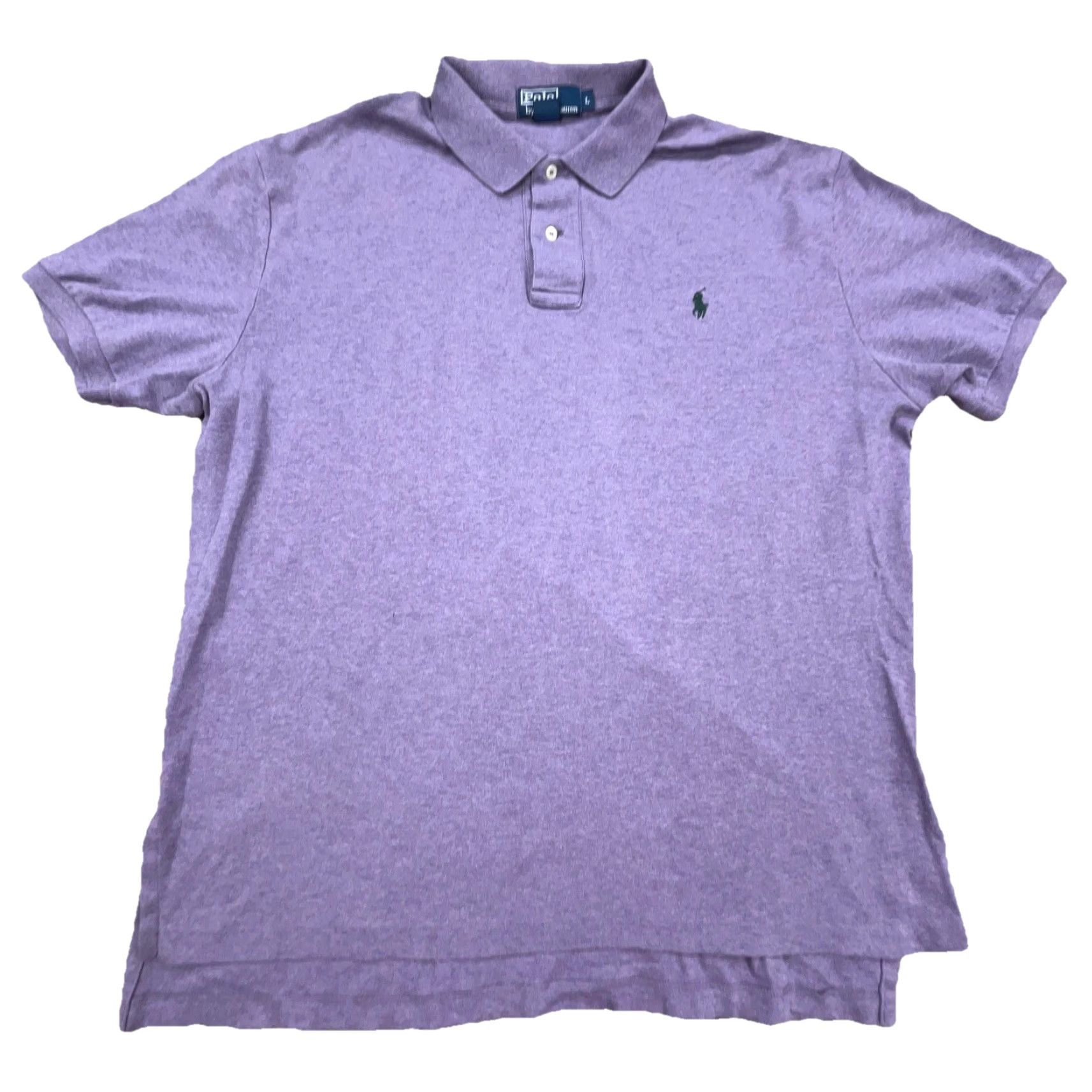 Polo Ralph Lauren Ralph Lauren Polo Shirt Men Large Purple Cotton Golf Rugby Pony Polo Ralph Lauren Shirt Mens L Purple Solid Short Sleeve Knit Jersey Size US L / EU 52-54 / 3 - 2 Thumbnail