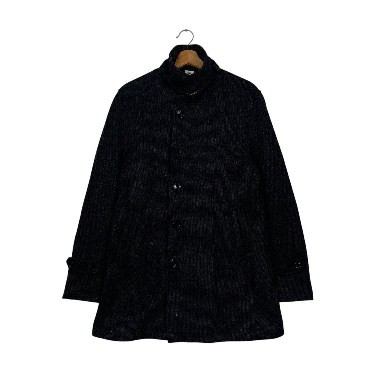 Japanese Brand Japanese Brand Black Wool Casual Jacket Size US S / EU 44-46 / 1 - 1 Thumbnail