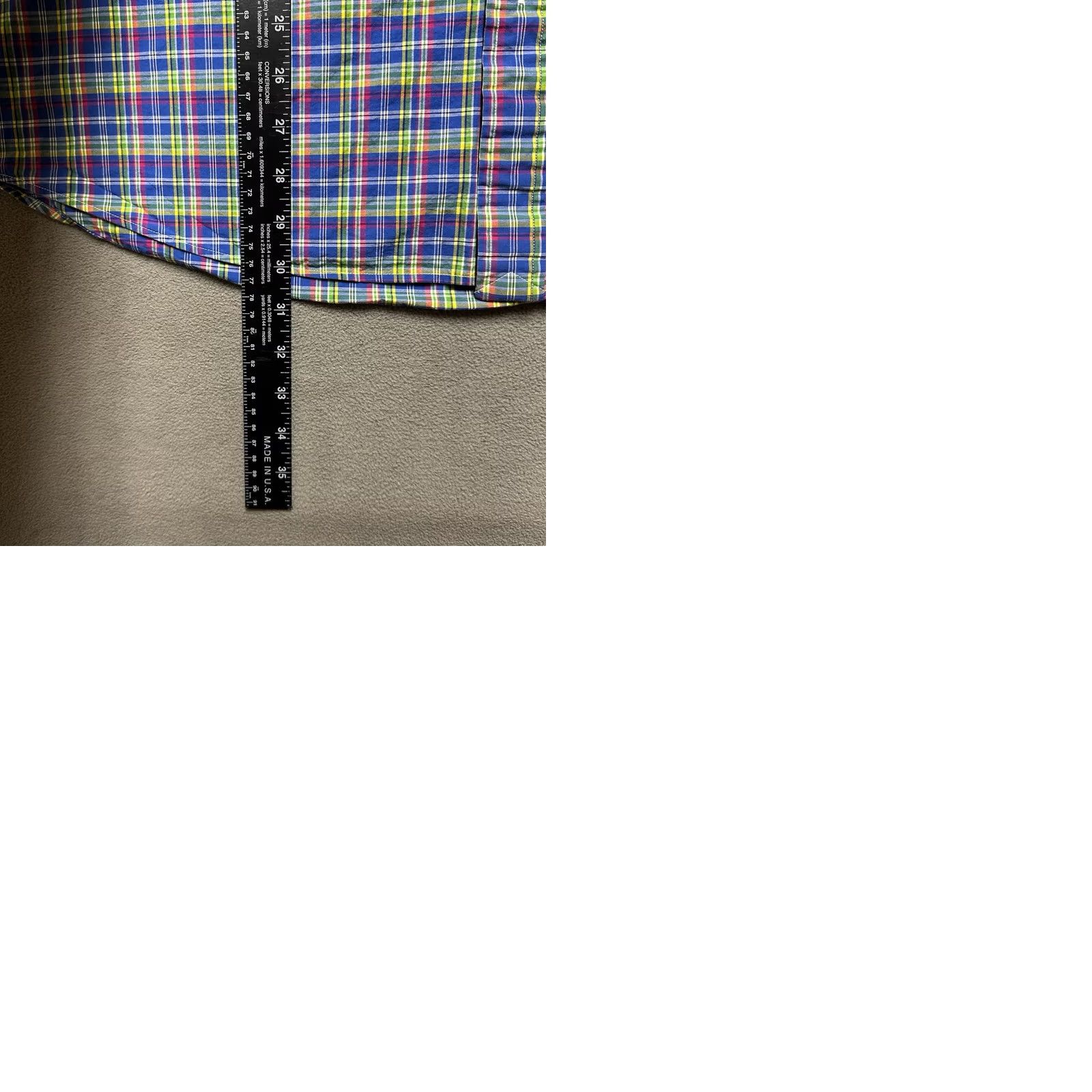 Polo Ralph Lauren Polo Ralph Lauren Shirt Mens 2XL Blue Plaid Classic Fit Stretch Poplin EUC Size US XXL / EU 58 / 5 - 9 Thumbnail
