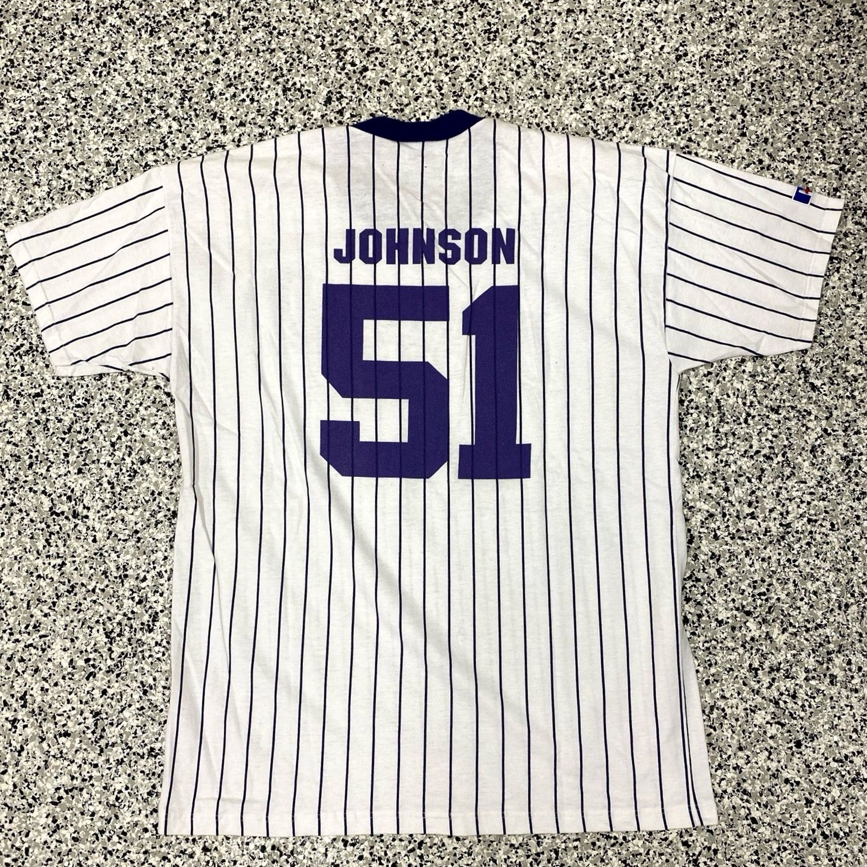 Russell Athletic VINTAGE Russell Arizona Diamondbacks T-Shirt XL White Mens MLB 2000 Pinstripe Size US XL / EU 56 / 4 - 4 Thumbnail