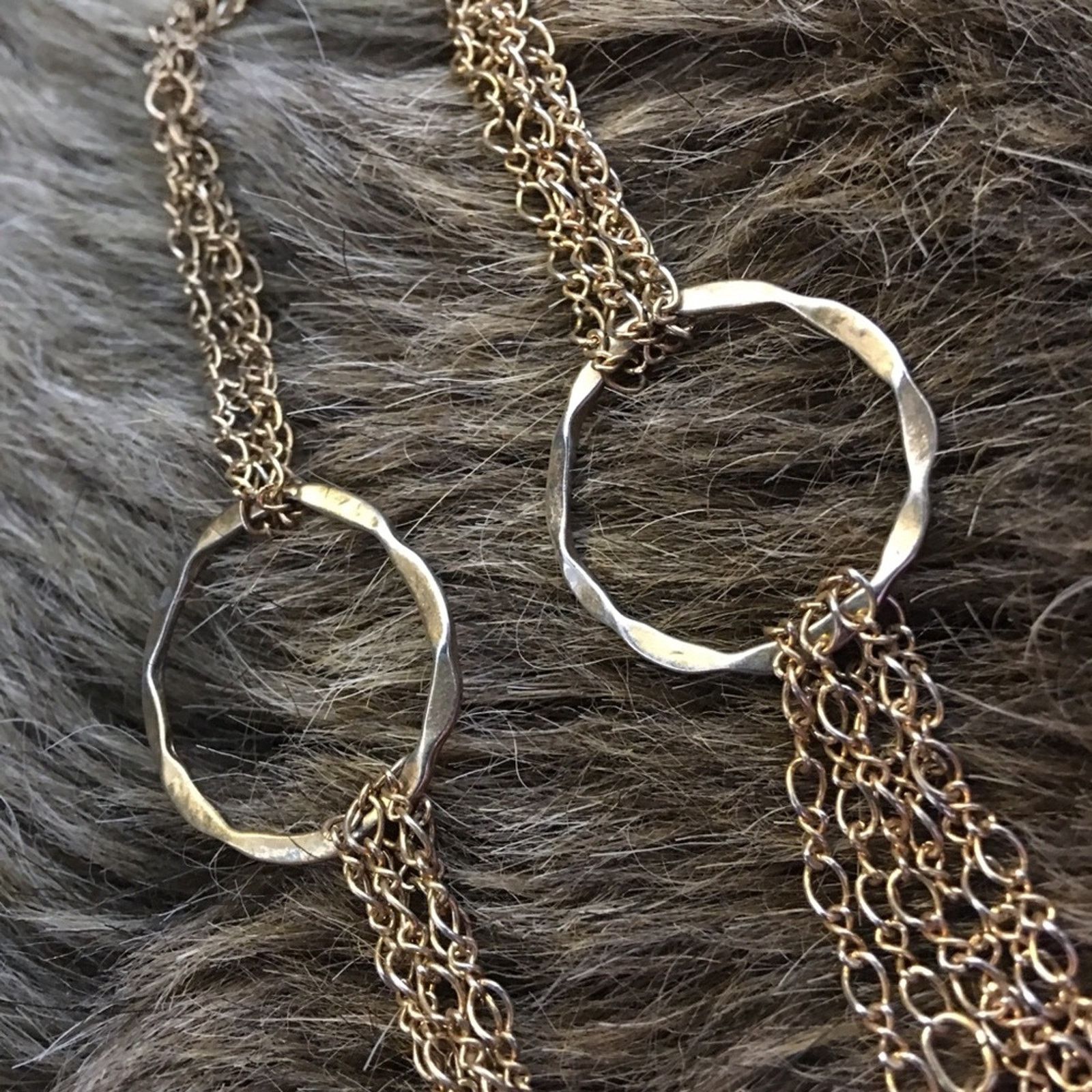 Vintage Vintage multi strand gold tone chain necklace Size ONE SIZE - 7 Thumbnail