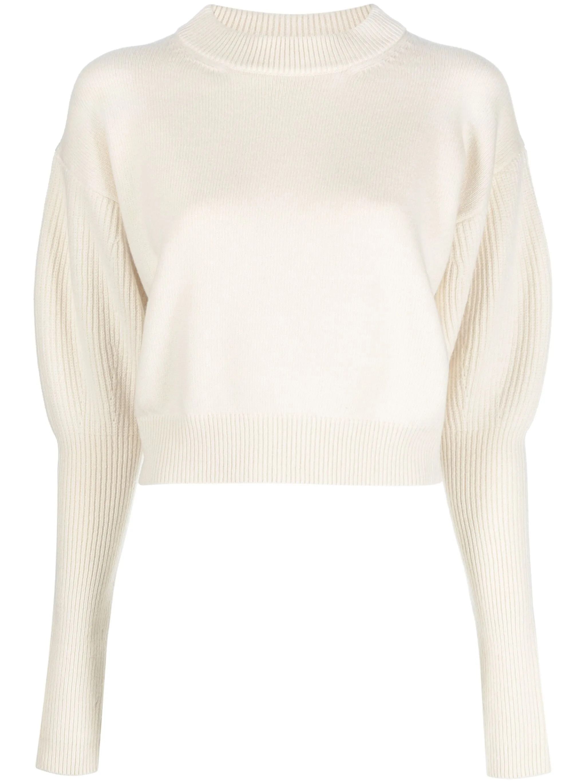 Alexander McQueen o1y0325 Sweater in Off White Size M / US 6-8 / IT 42-44 - 1 Thumbnail